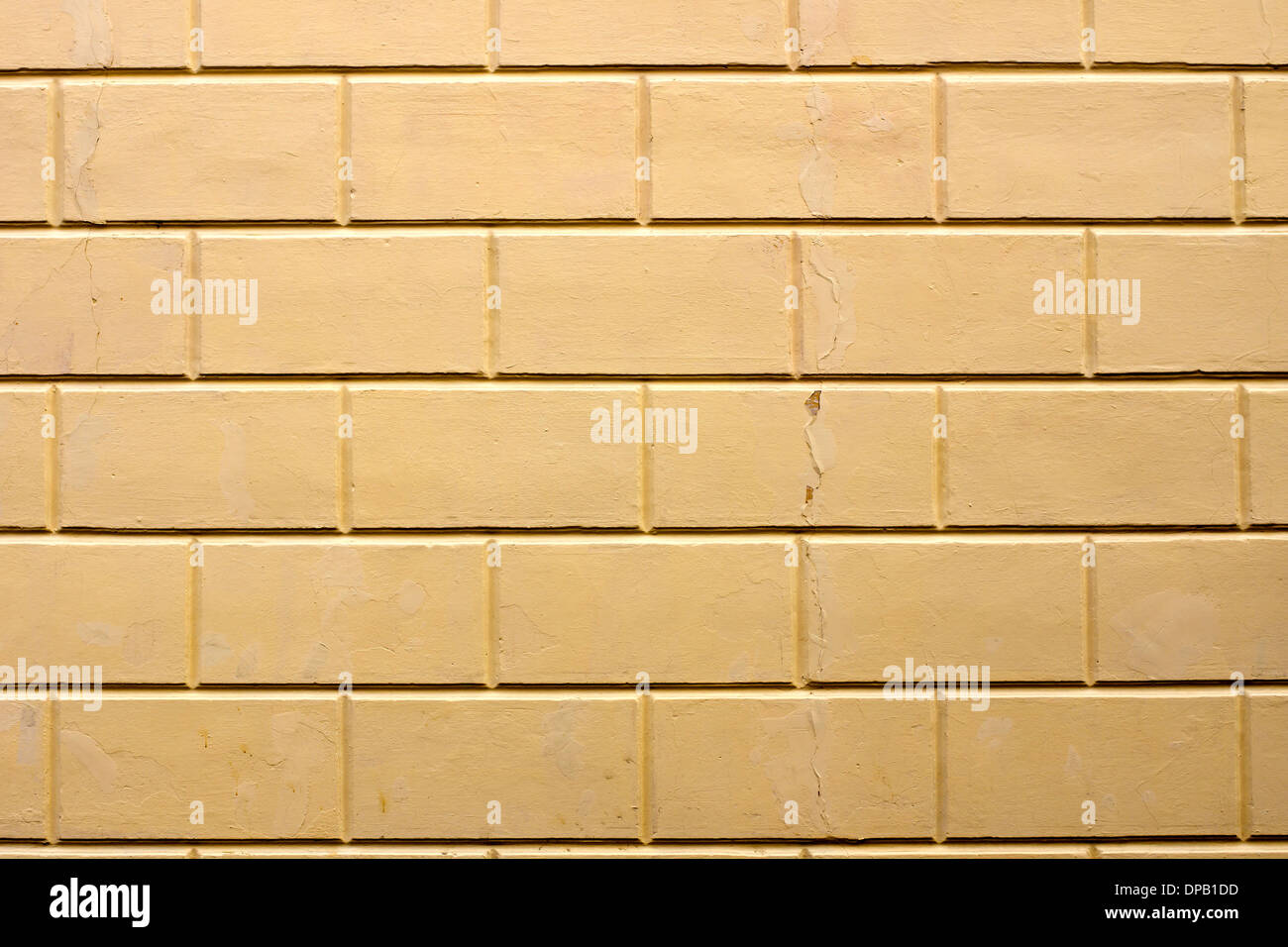 Wall pargeted in brick style Stock Photo