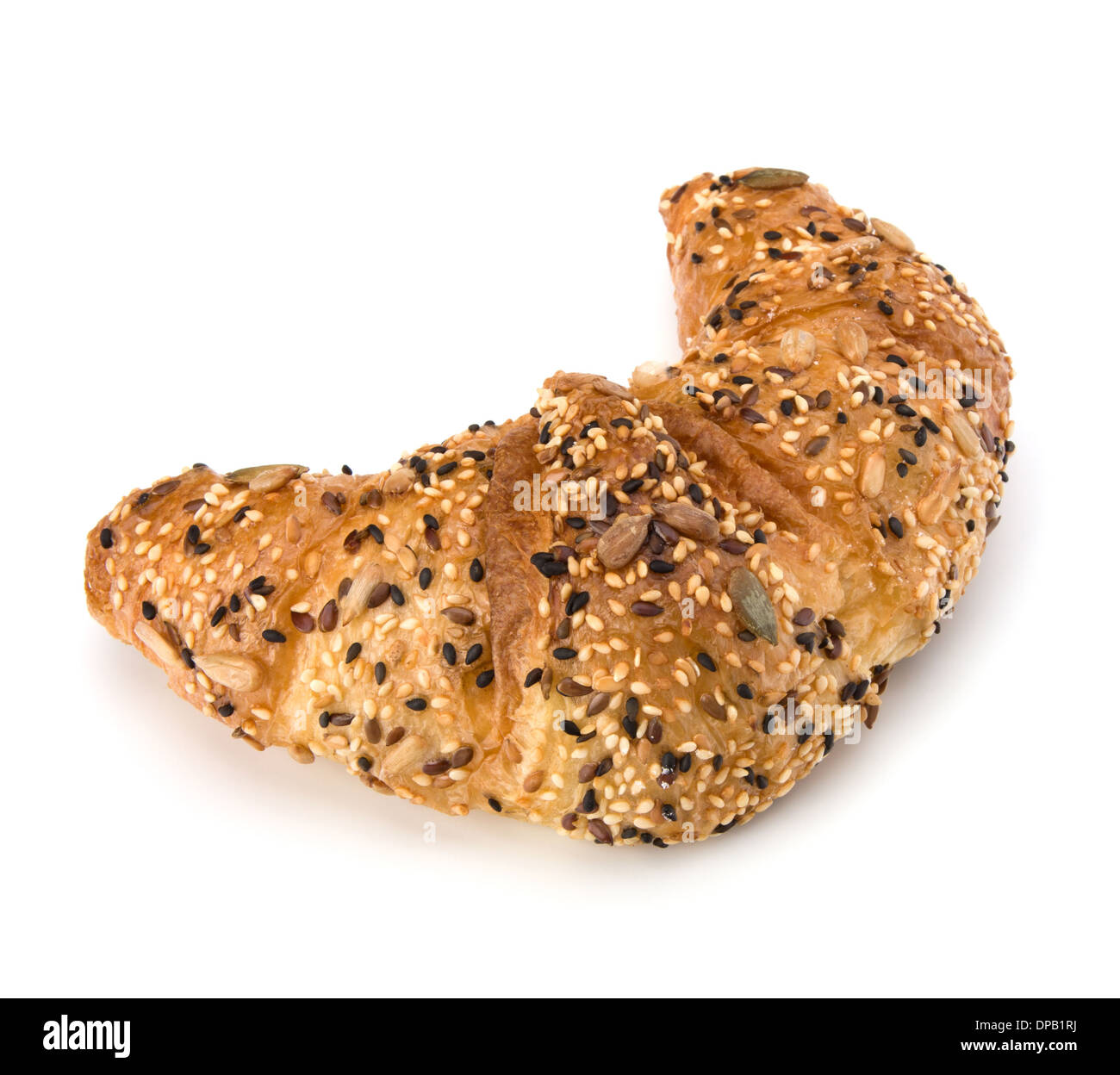 fresh croissant isolated on white background Stock Photo - Alamy