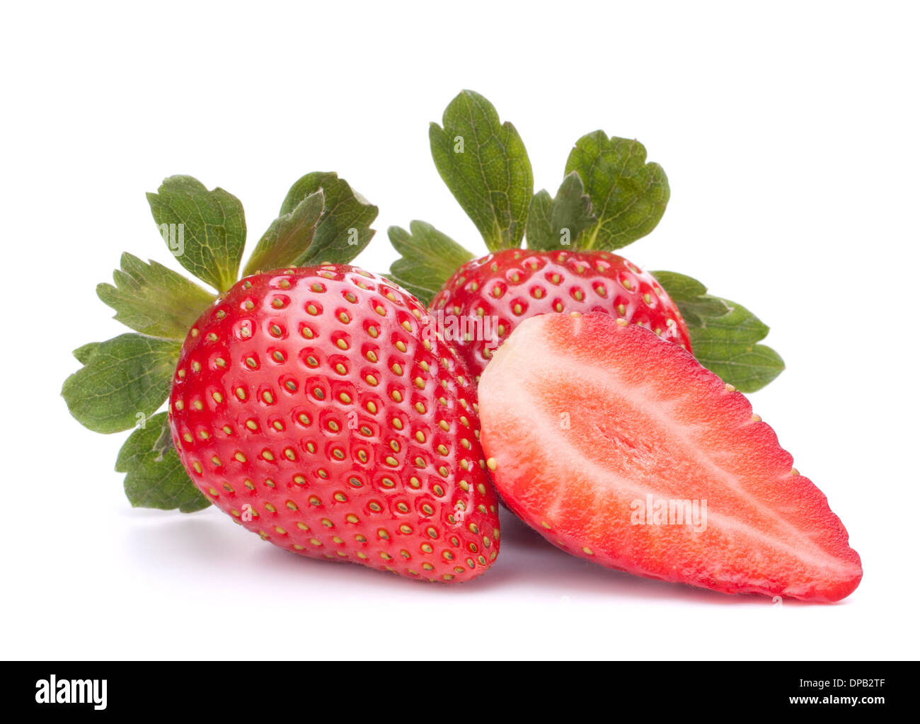 Strawberry isolated on white background cutout Stock Photo - Alamy