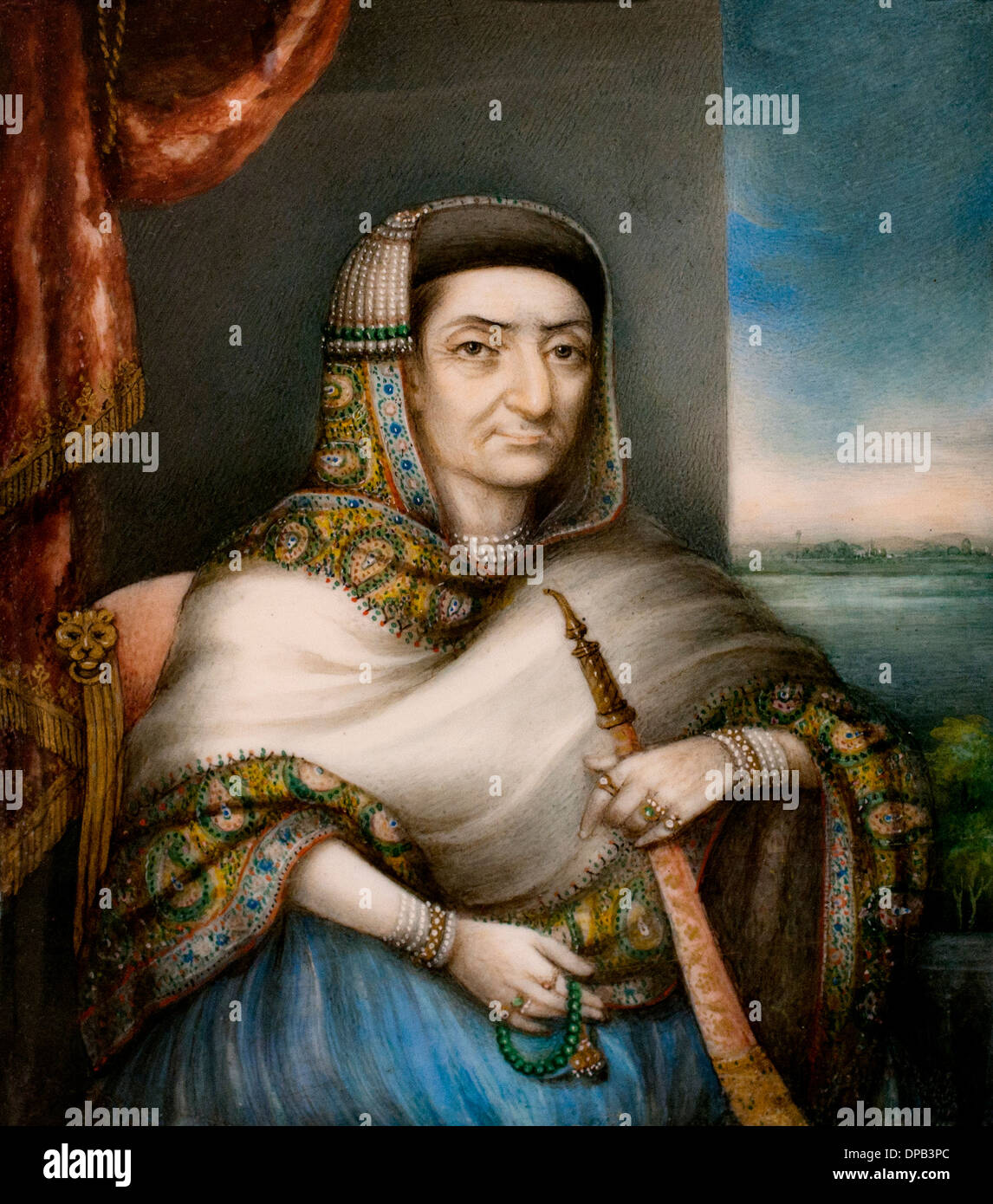 Begum Sambre 1750-1836, ruler of the Principality of Indian Sardhana to India 1780-1815 Stock Photo