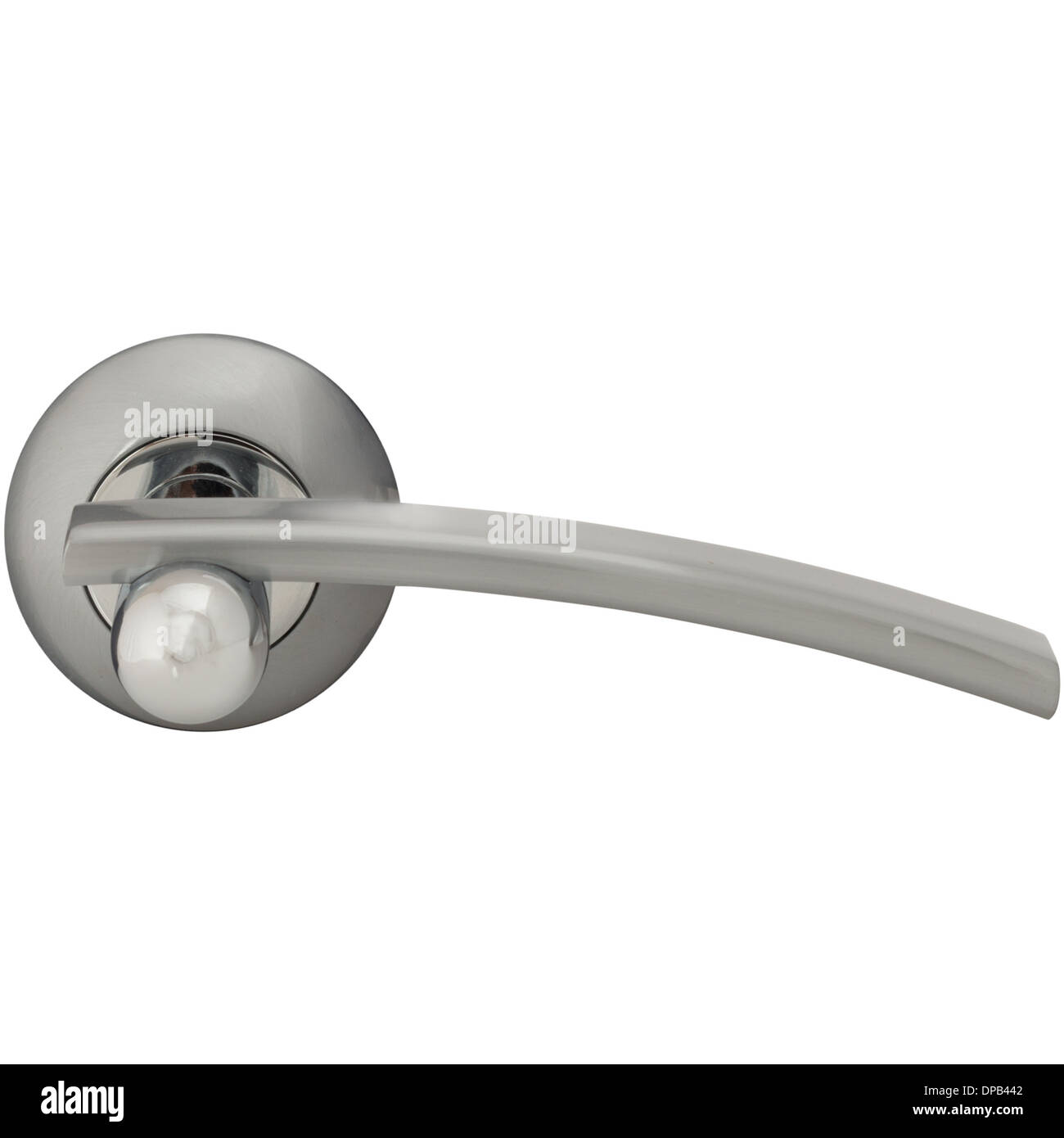 Classic door handle side view isolated on white Stock Photo Alamy