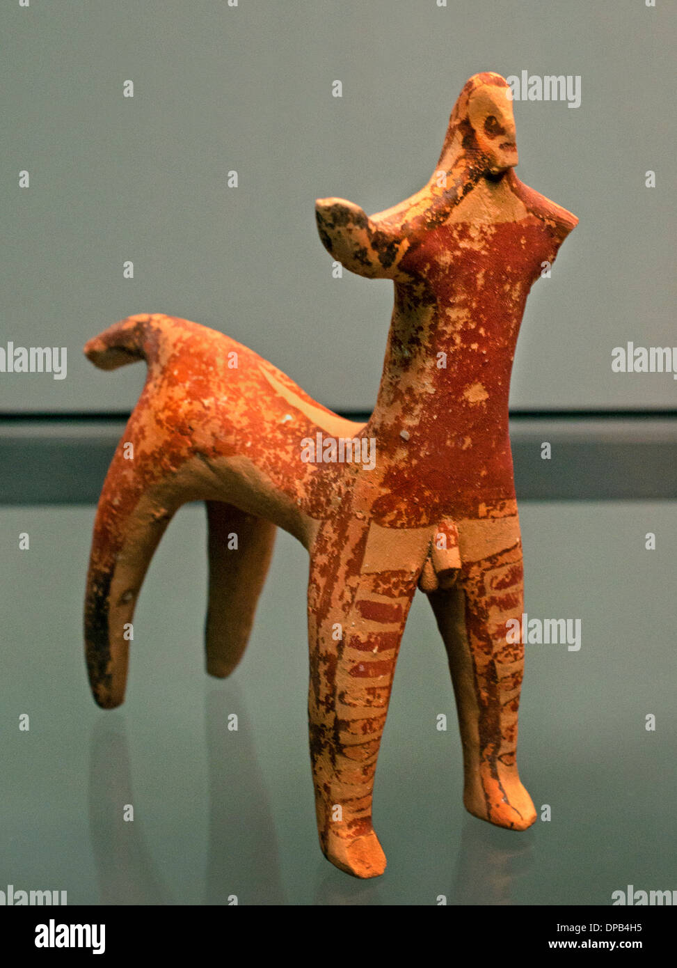 Mythical creatures 1100-800 BC  terracotta Greek Greece Stock Photo