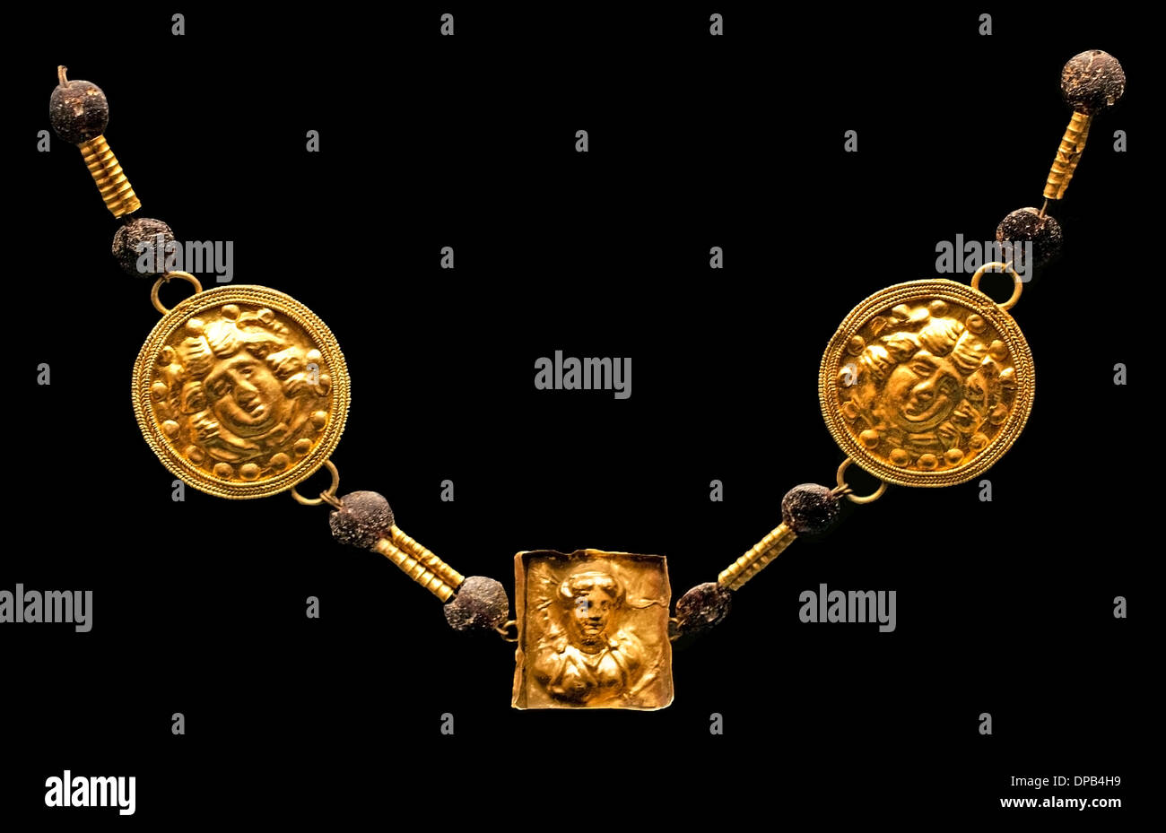 Gold  jewelry Jewel Greek Italian 350-300 BC  Sammlung  ( Collection ) James Loeb 1867 – 1933 Germany Stock Photo
