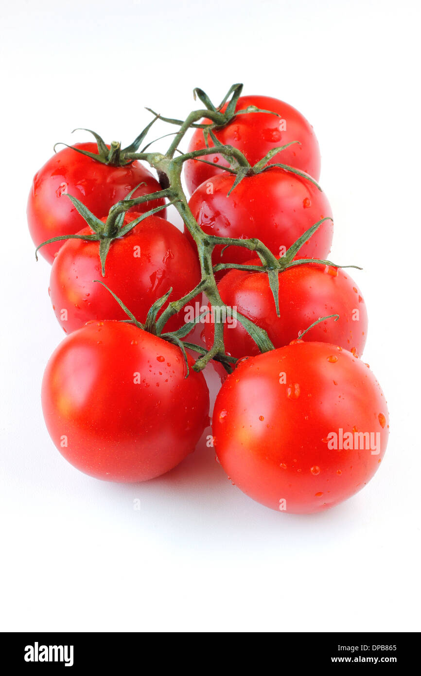 image of tomato's on a white background Stock Photo