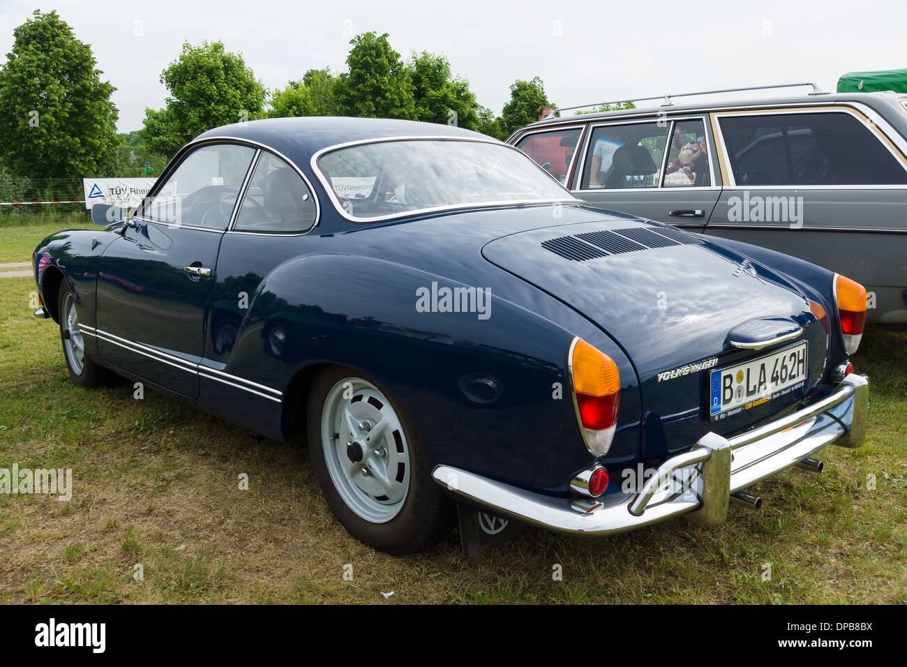 The two-door coupe Volkswagen Karmann Ghia, rear view Stock Photo