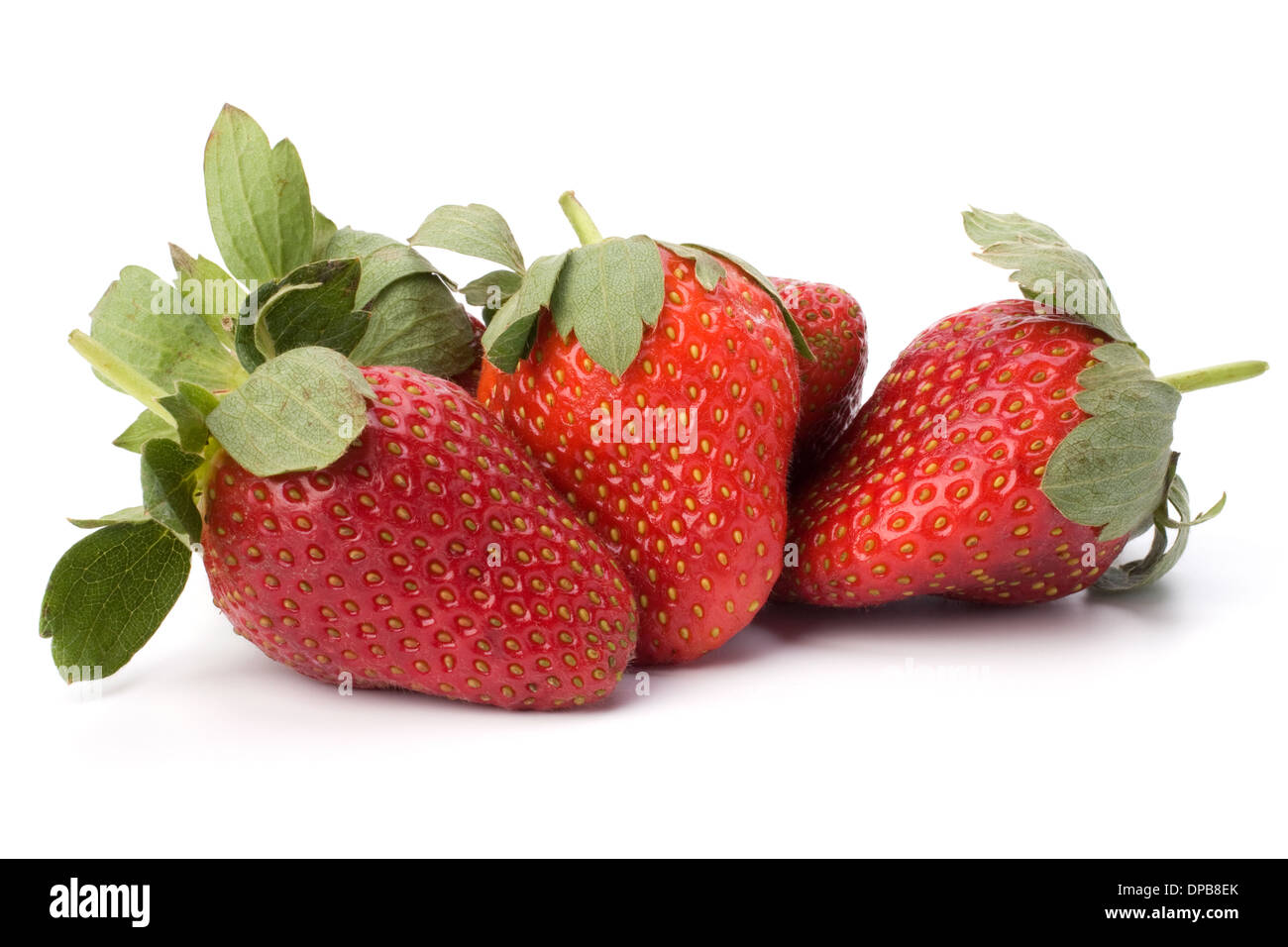 Strawberries isolated on white background Stock Photo - Alamy