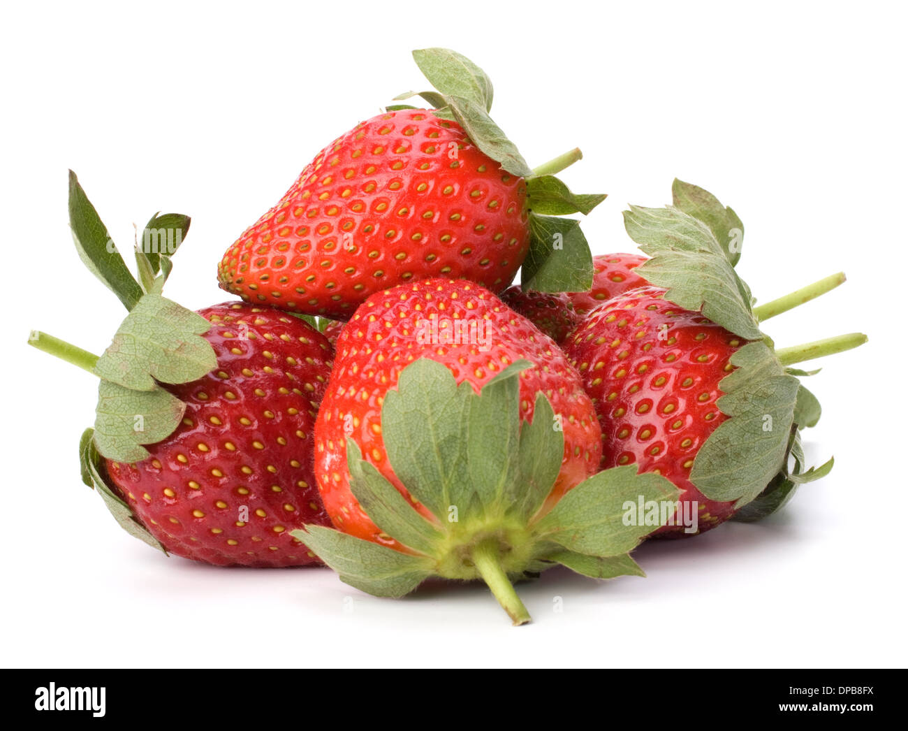 Strawberries isolated on white background Stock Photo - Alamy