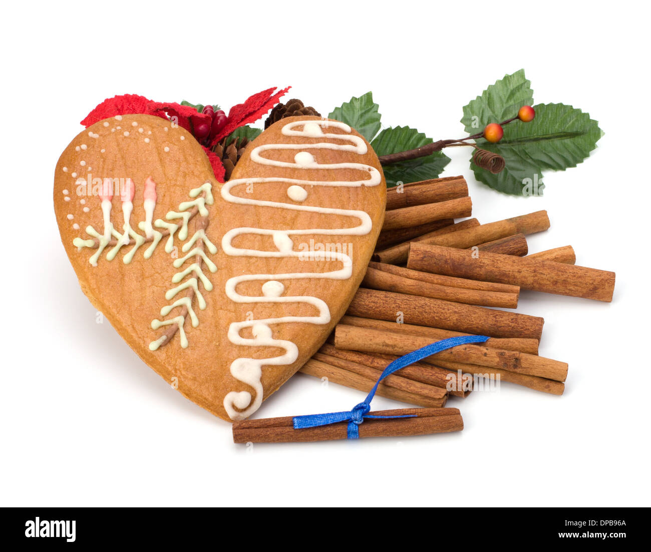 Christmas gingerbread isolated on white background Stock Photo - Alamy