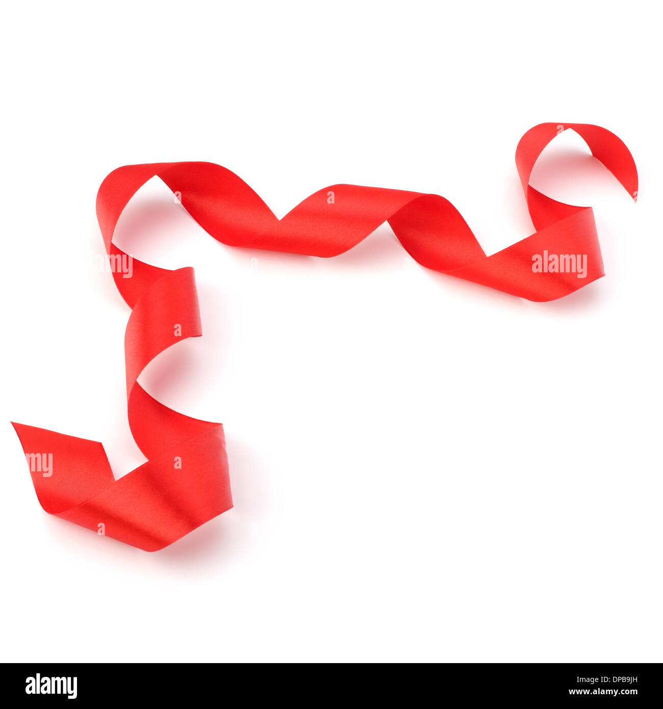 Beautiful gift ribbon isolated on white background Stock Photo - Alamy