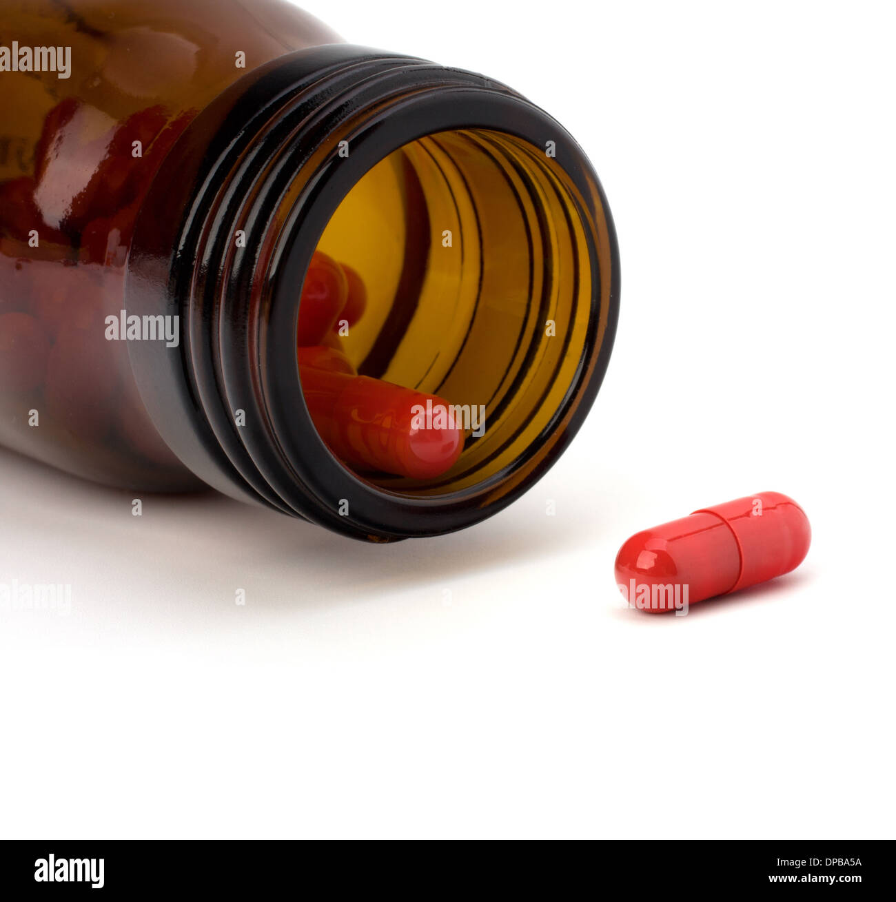 Drug in vial isolated on white background Stock Photo Alamy