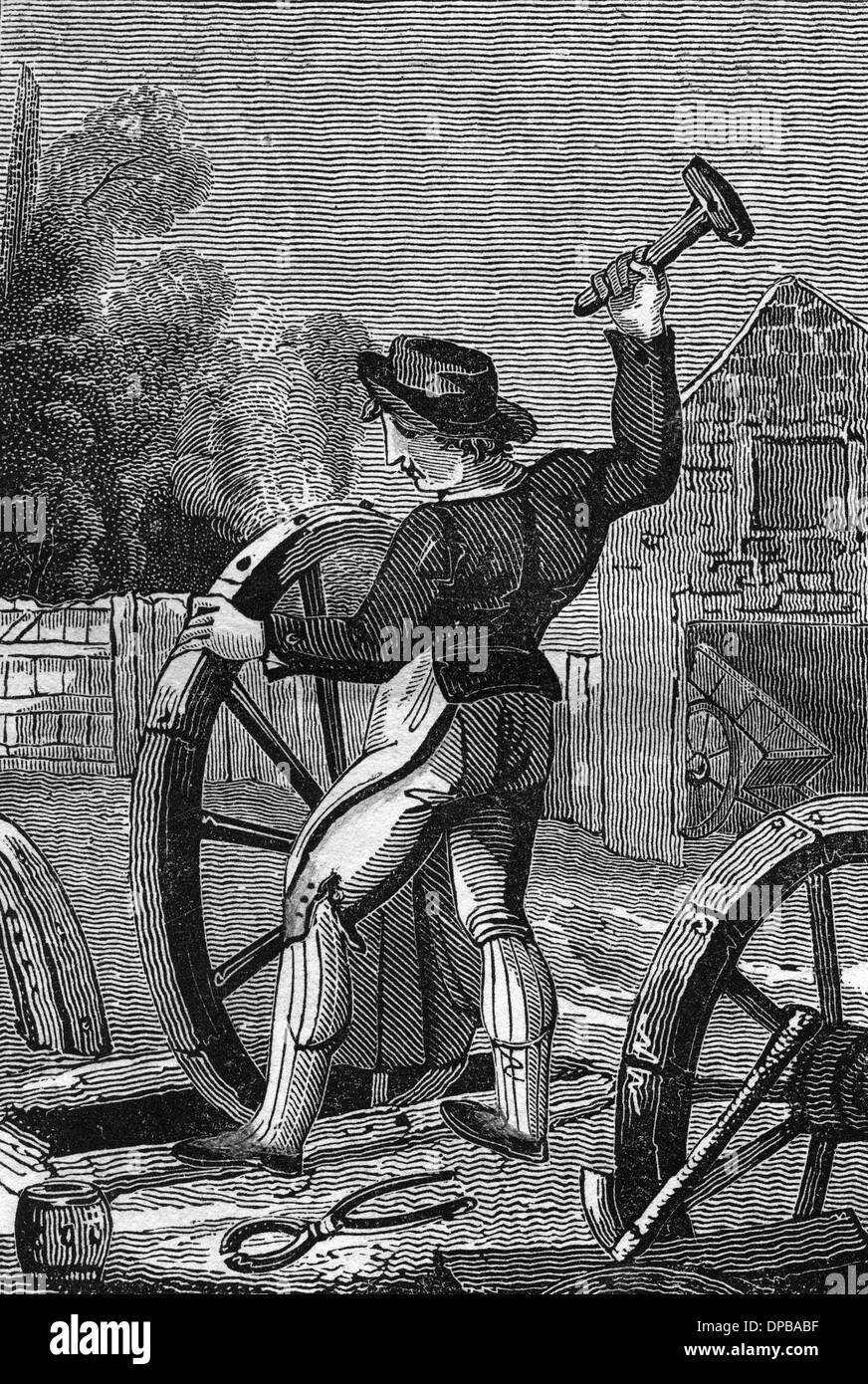 A WHEELWRIGHT Stock Photo Alamy