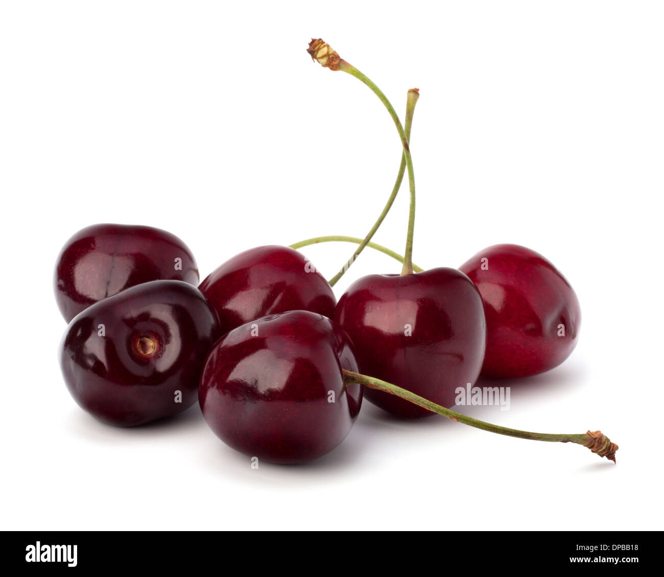 Cherry isolated on white background Stock Photo - Alamy