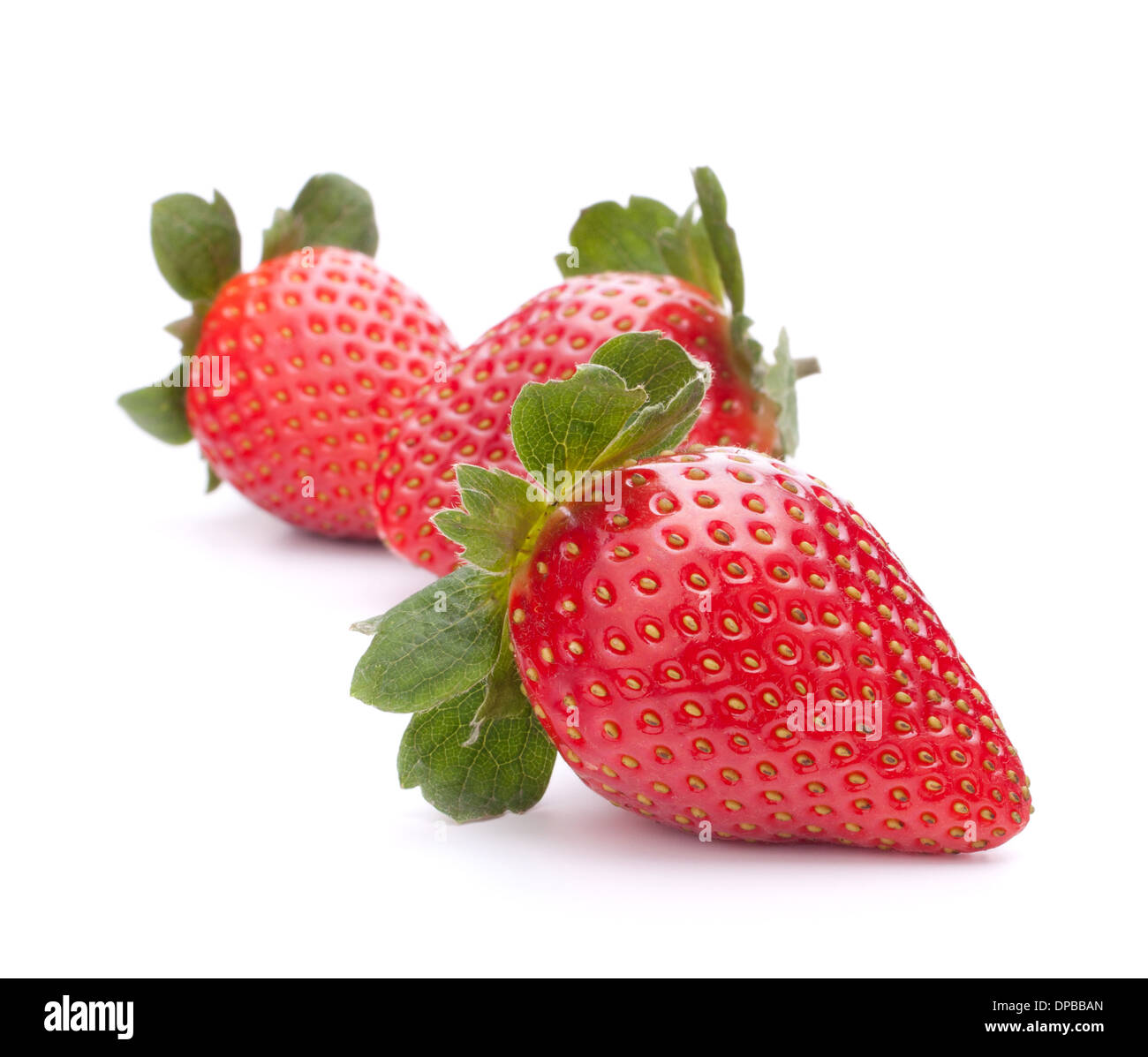Strawberry isolated on white background cutout Stock Photo - Alamy