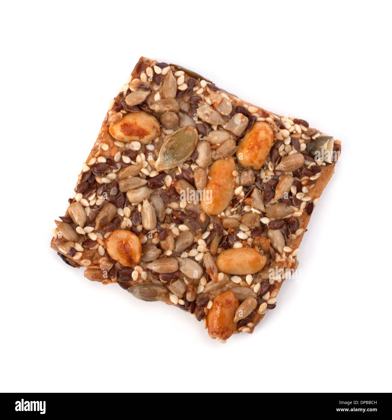 Homemade nut cookies isolated on white background cutout Stock Photo