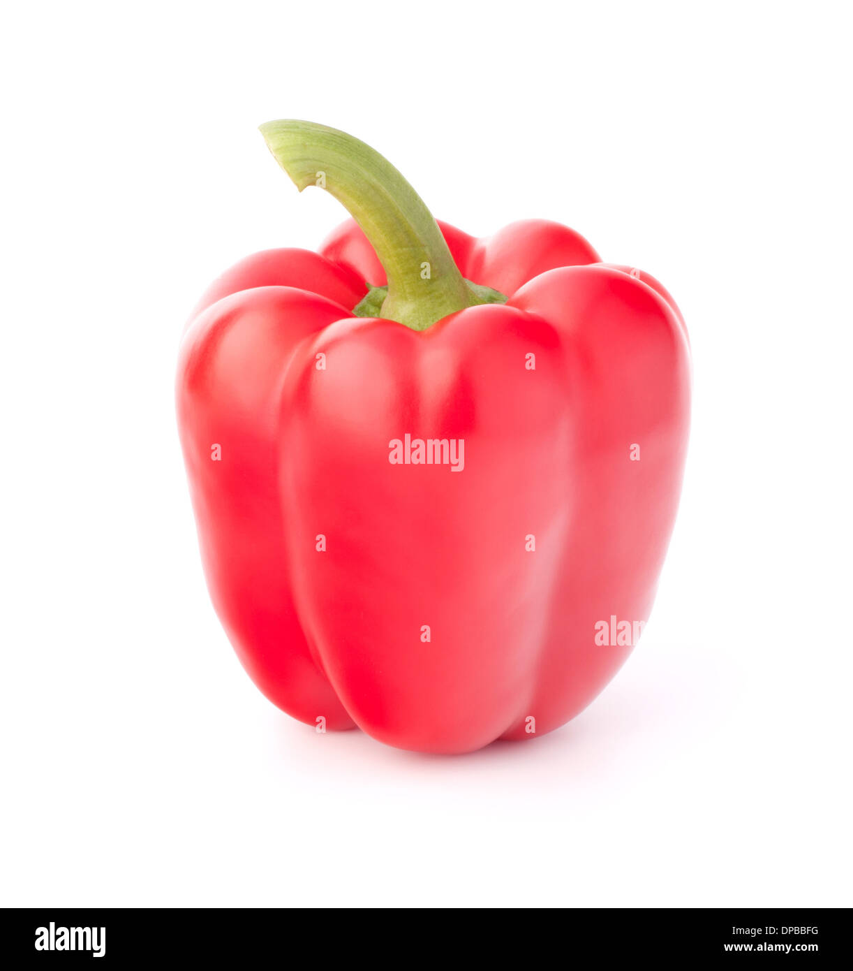 Sweet red pepper isolated on white background cutout Stock Photo - Alamy