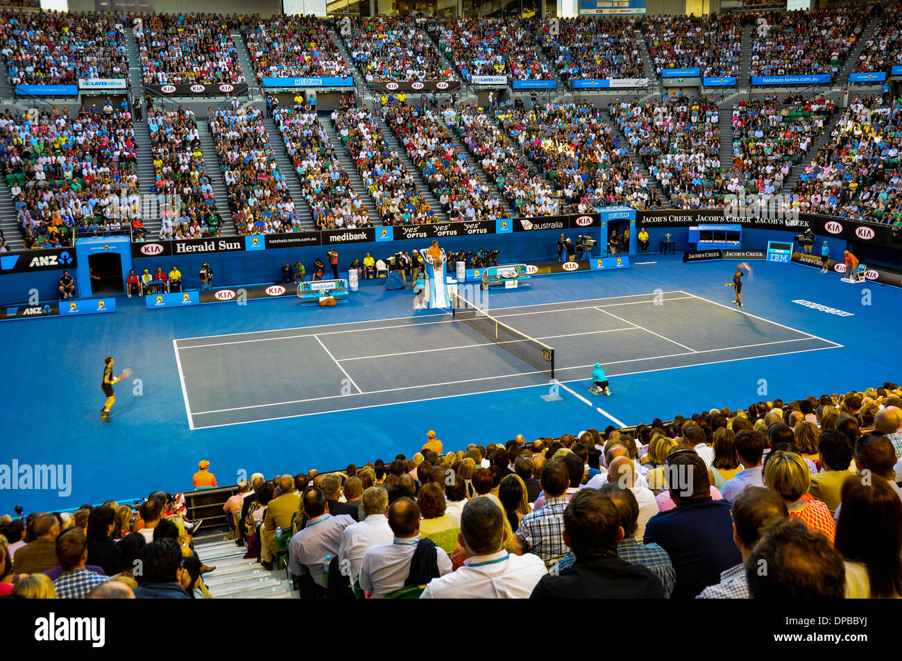 Melbourne Park Tennis Melbourne open centre court Andy Murray and Novak