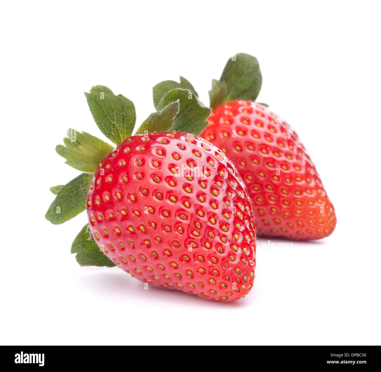Strawberry isolated on white background cutout Stock Photo - Alamy