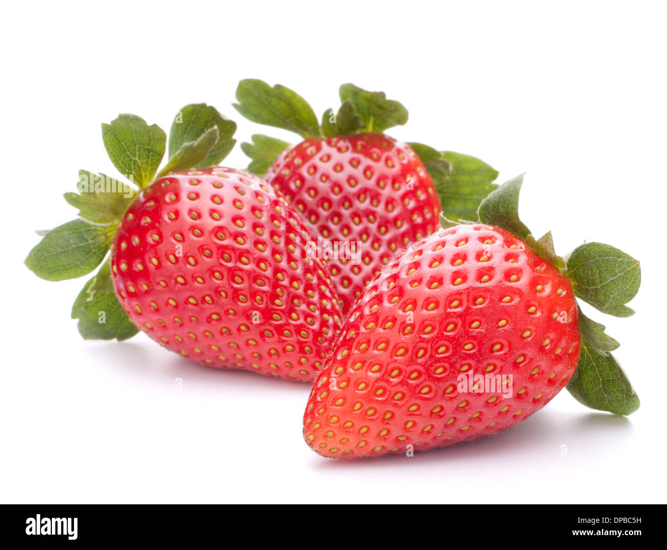 Strawberry isolated on white background cutout Stock Photo - Alamy