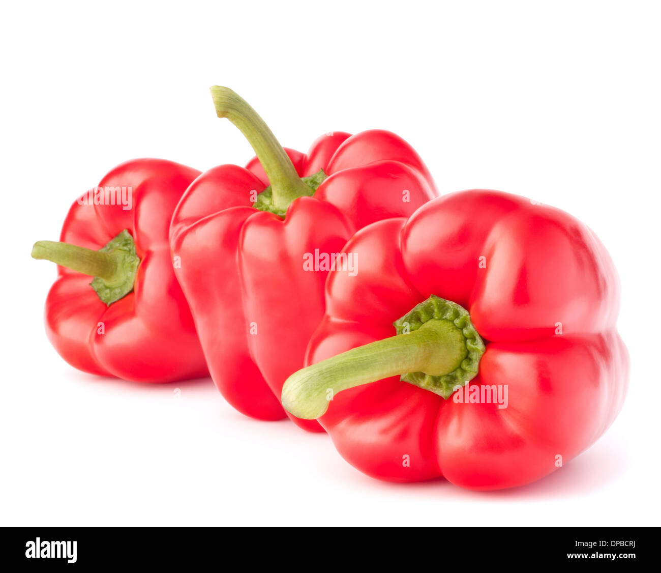 Sweet red pepper isolated on white background cutout Stock Photo - Alamy