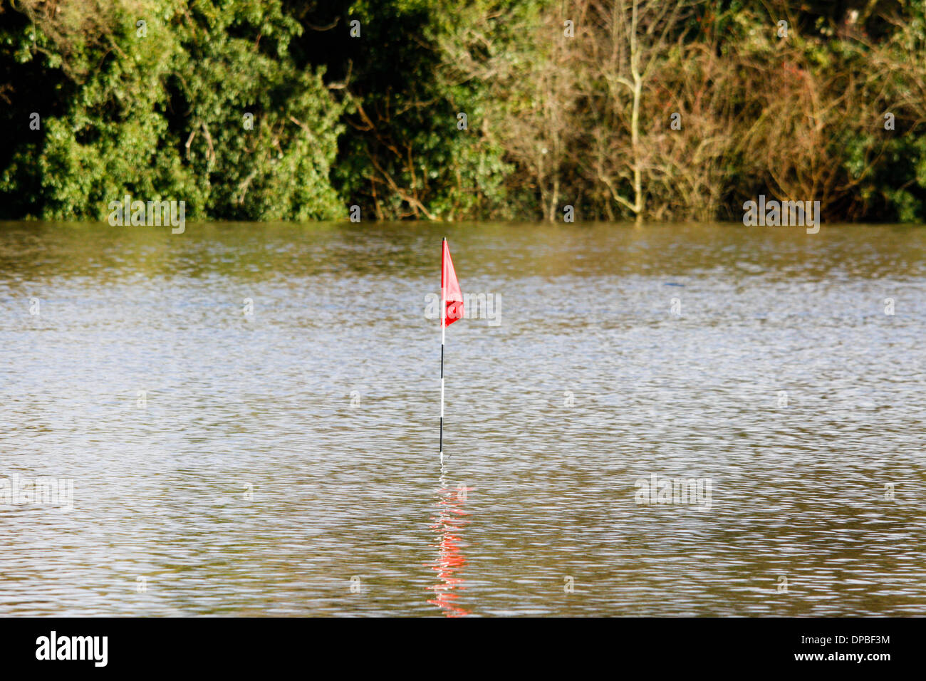 Datchet UK 11th Jan 2014 Datchet golf course has been almost