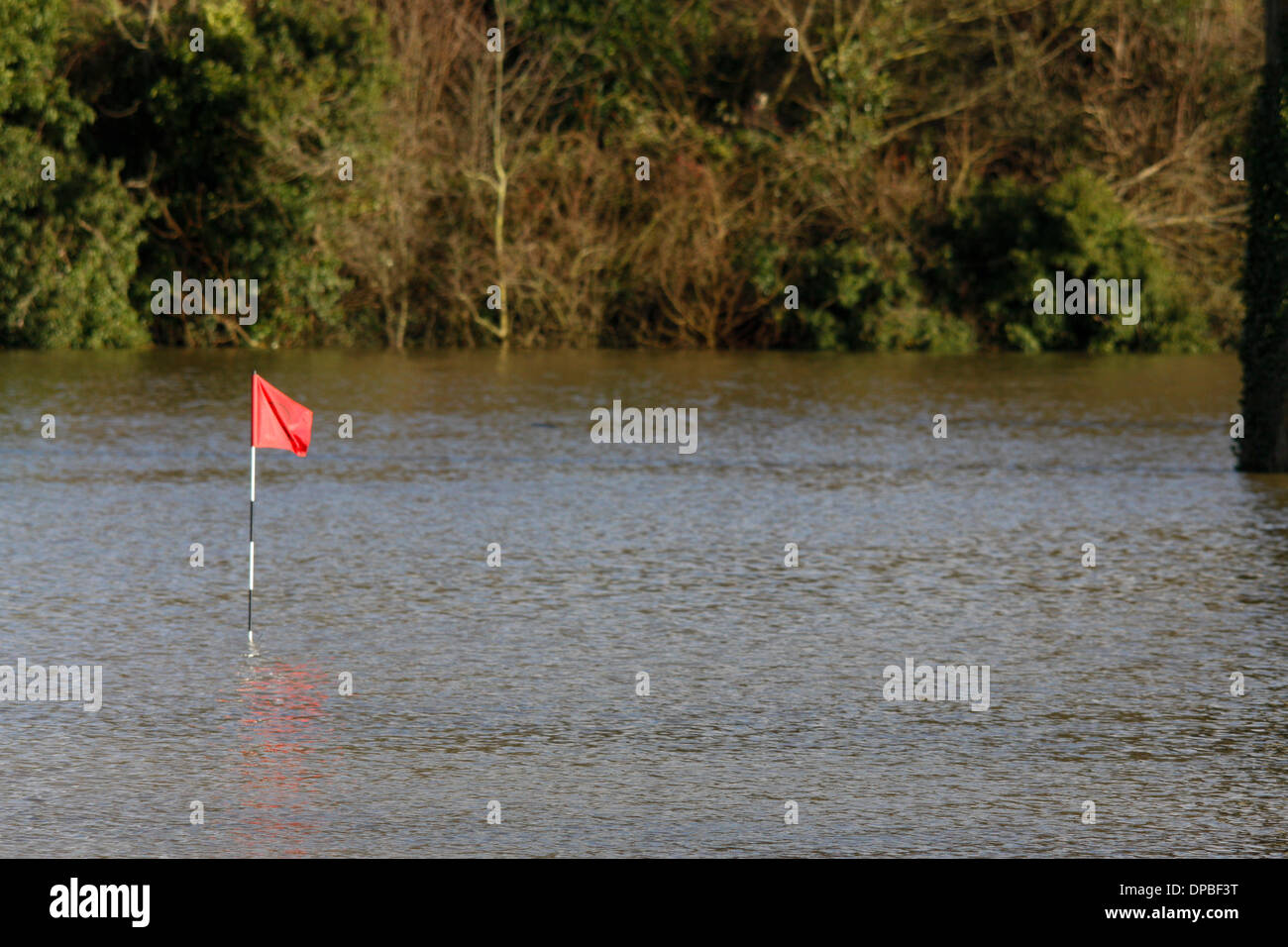 Datchet UK 11th Jan 2014 Datchet golf course has been almost