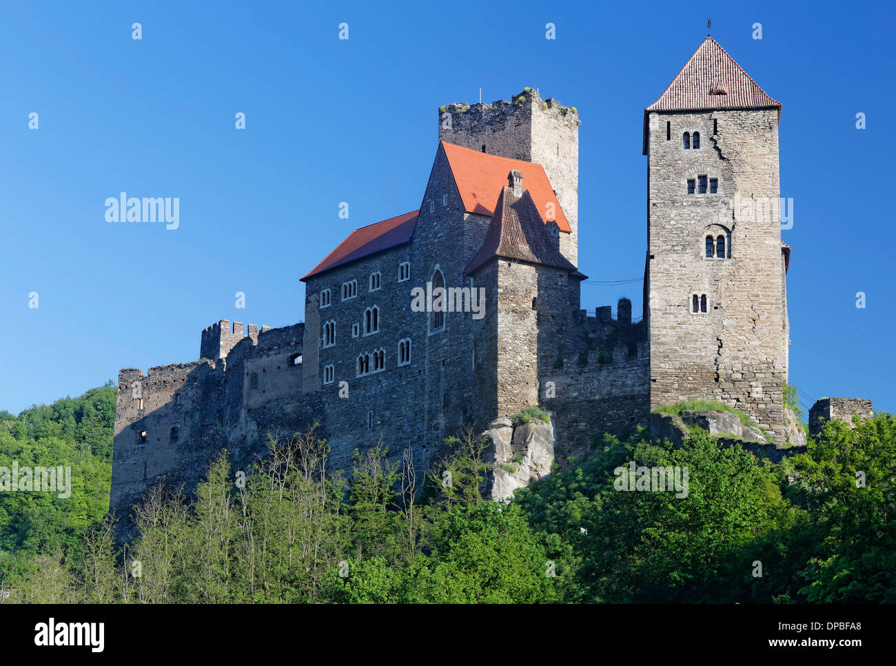 Austria, Upper Austria, Hardegg, Hardegg Castle Stock Photo