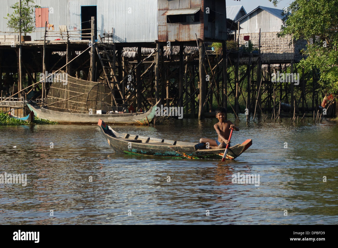 Boy boat hi-res stock photography and images - Alamy