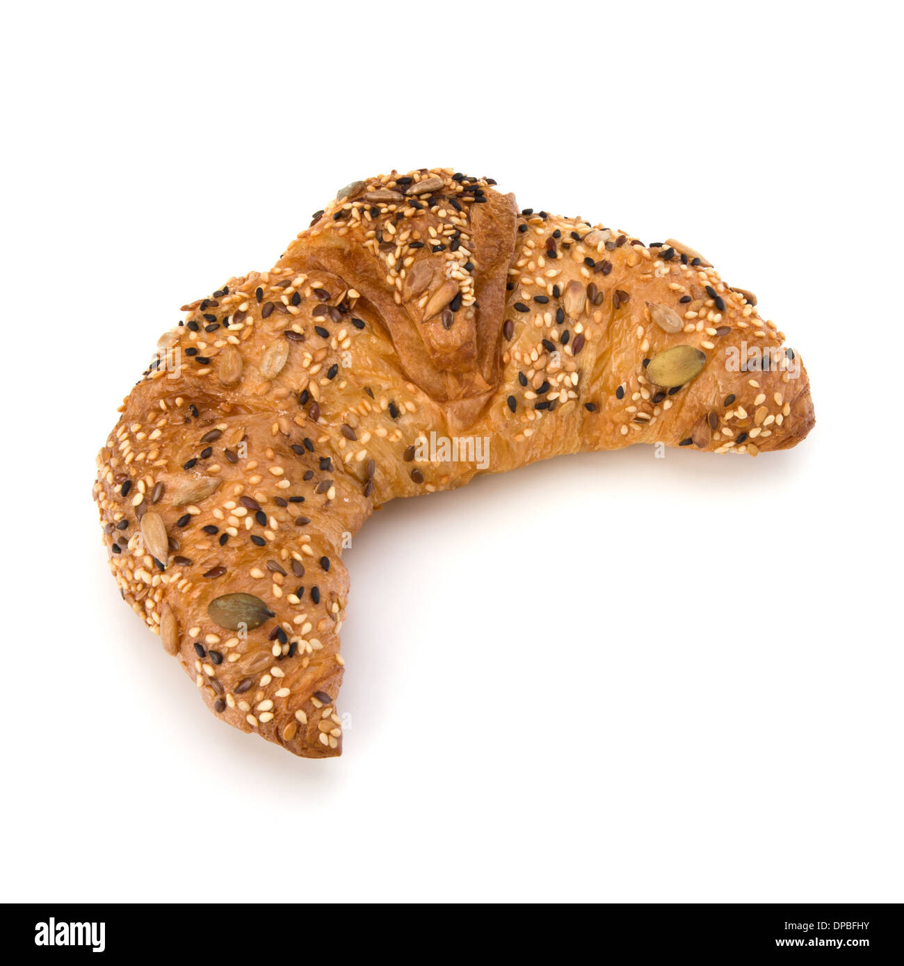 fresh croissant isolated on white background Stock Photo - Alamy