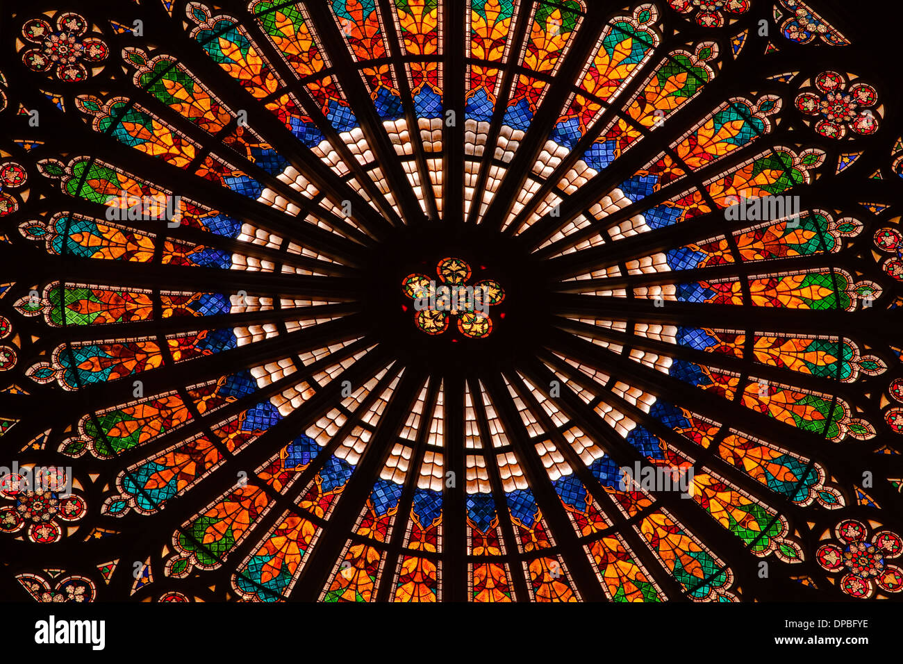 The rose window inside Notre Dame de Strasbourg cathedral Stock Photo 65407538 Alamy