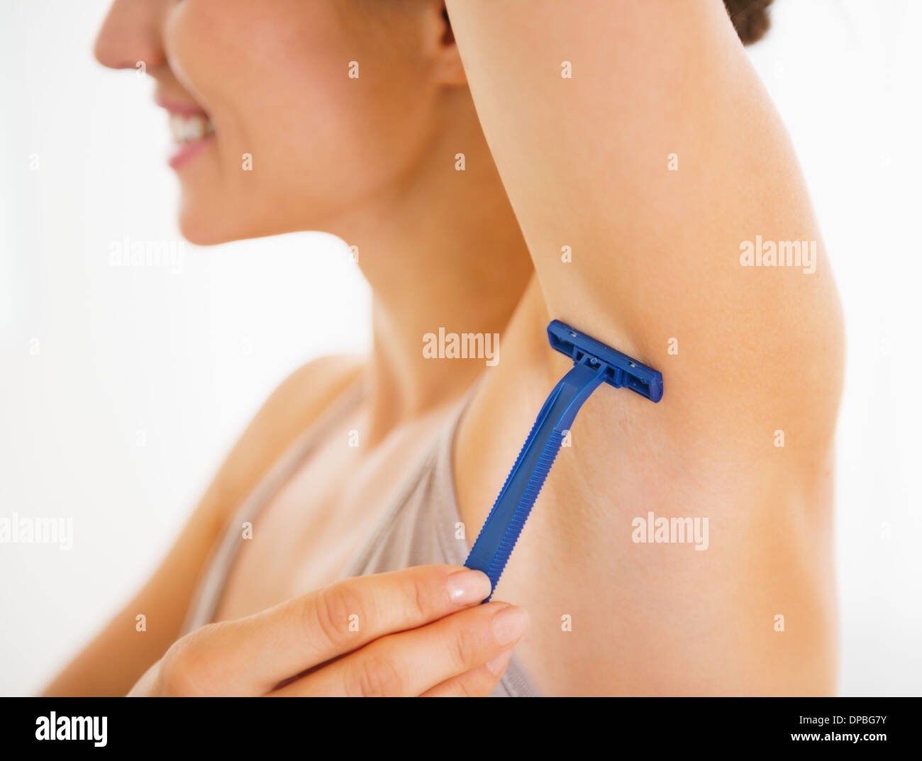 Close Up Woman Shaving Armpit Hi Res Stock Photography And Images Alamy