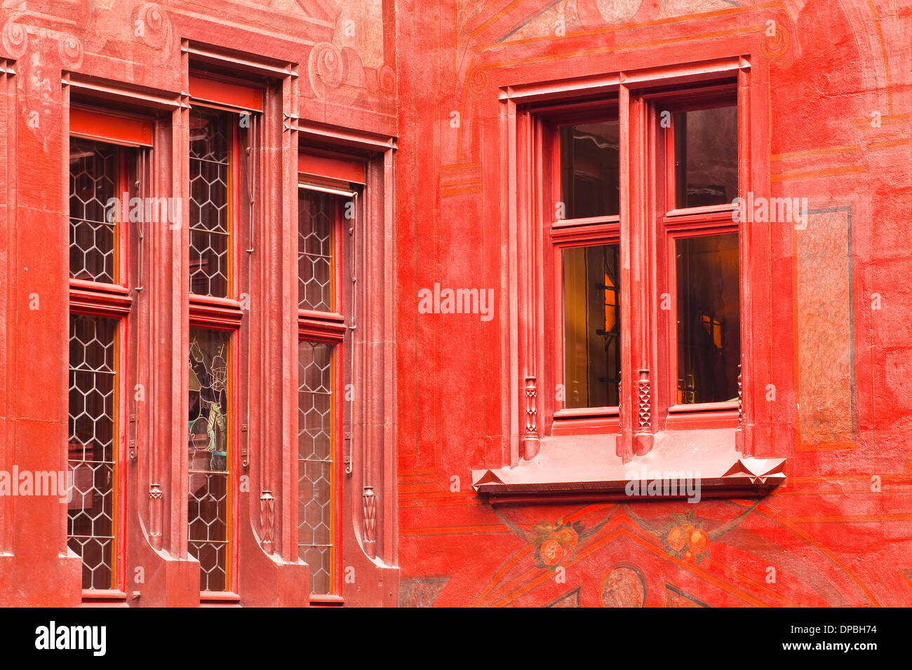 Basel rathaus facade hi-res stock photography and images - Alamy