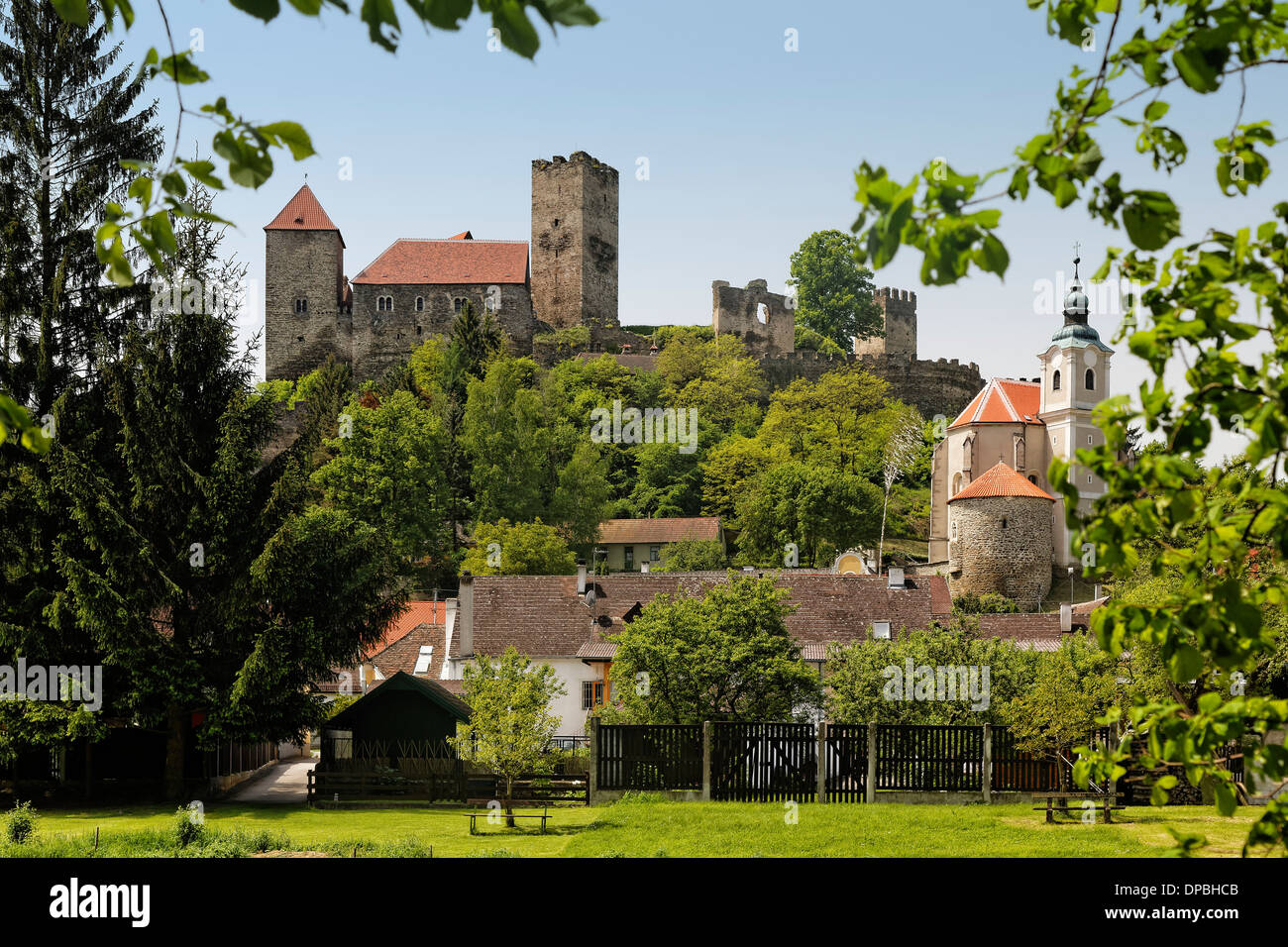 Austria, Upper Austria, Hardegg, Hardegg Castle Stock Photo