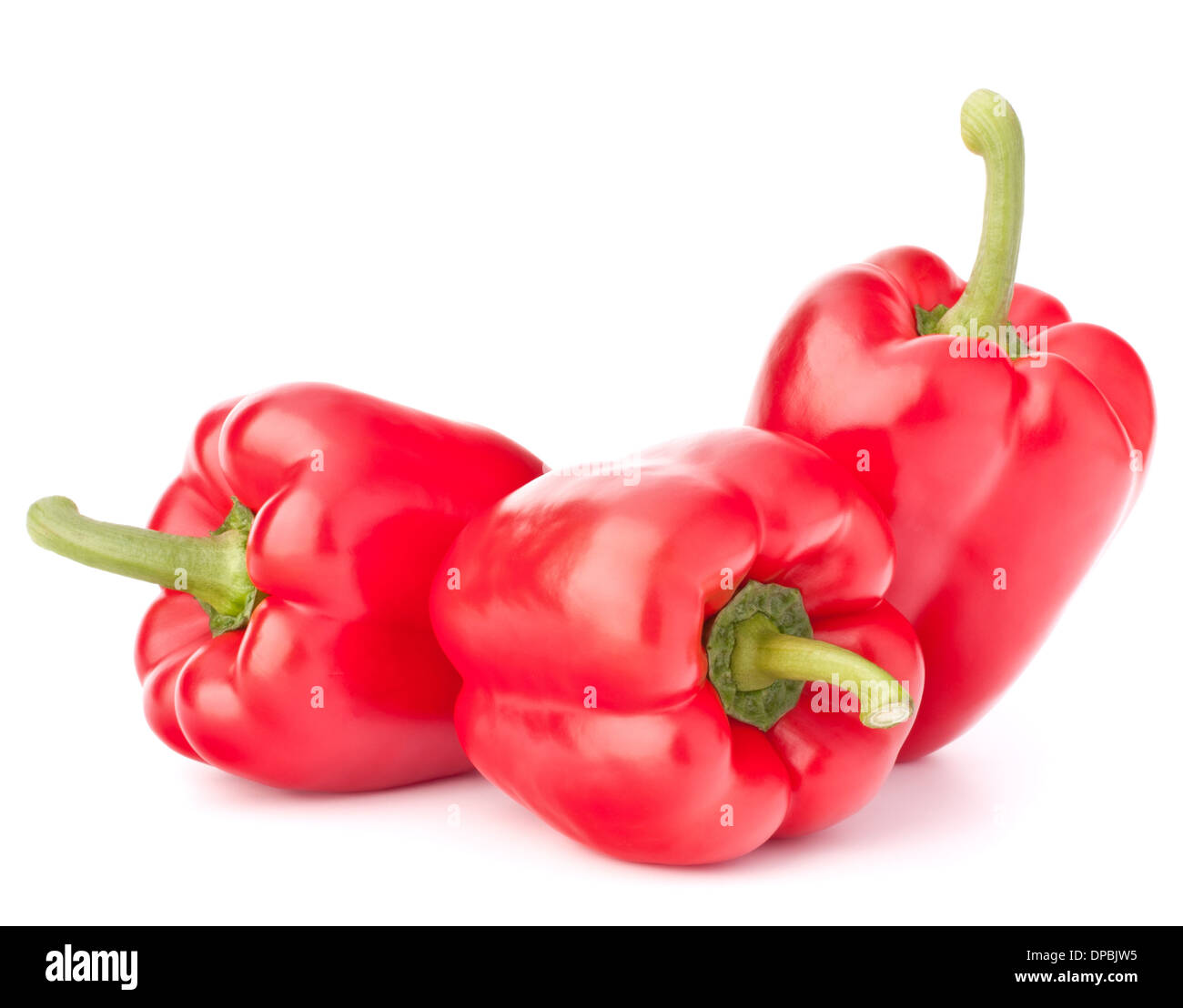 Sweet red pepper isolated on white background cutout Stock Photo - Alamy