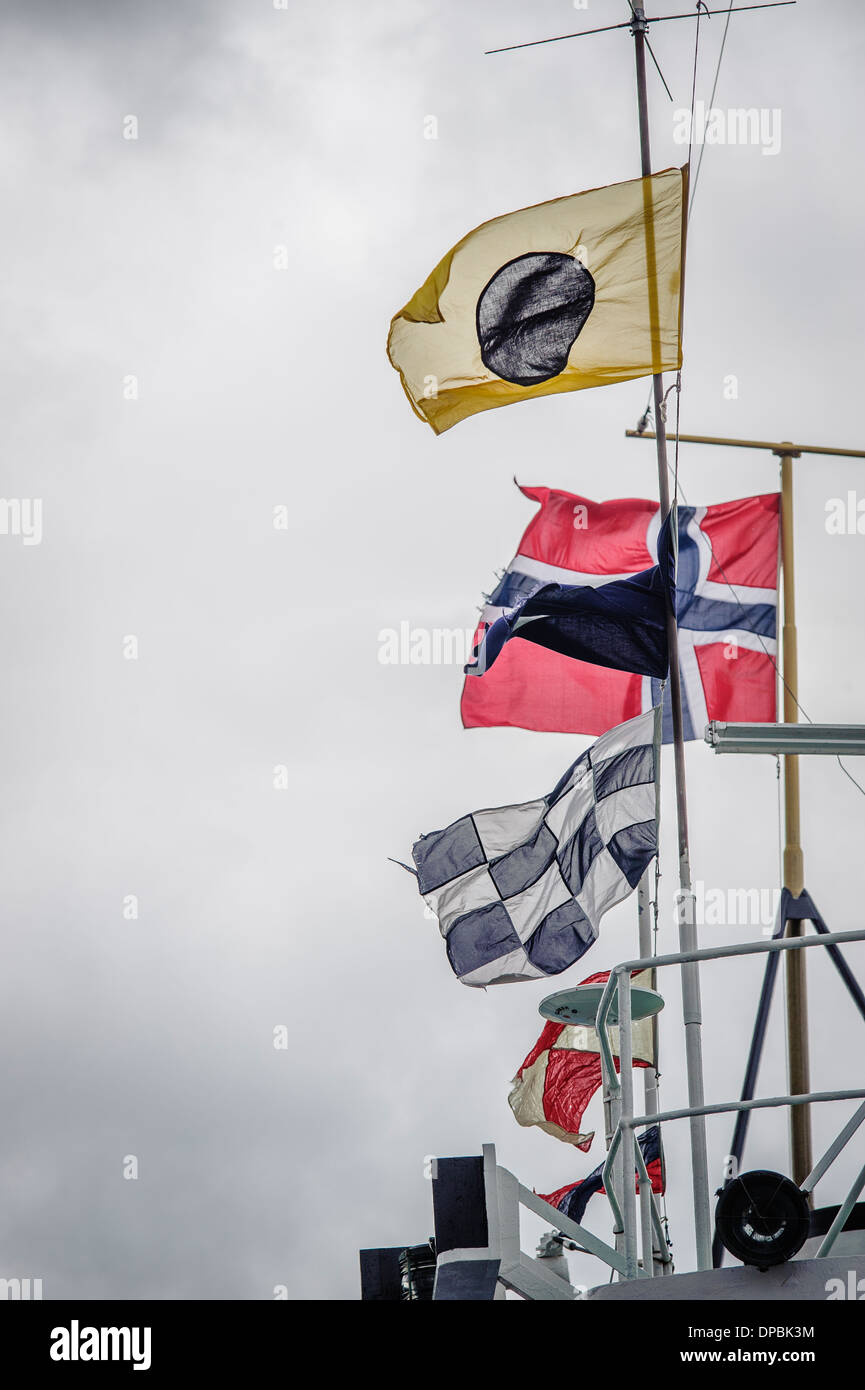 Maritime flags boat hi-res stock photography and images - Alamy