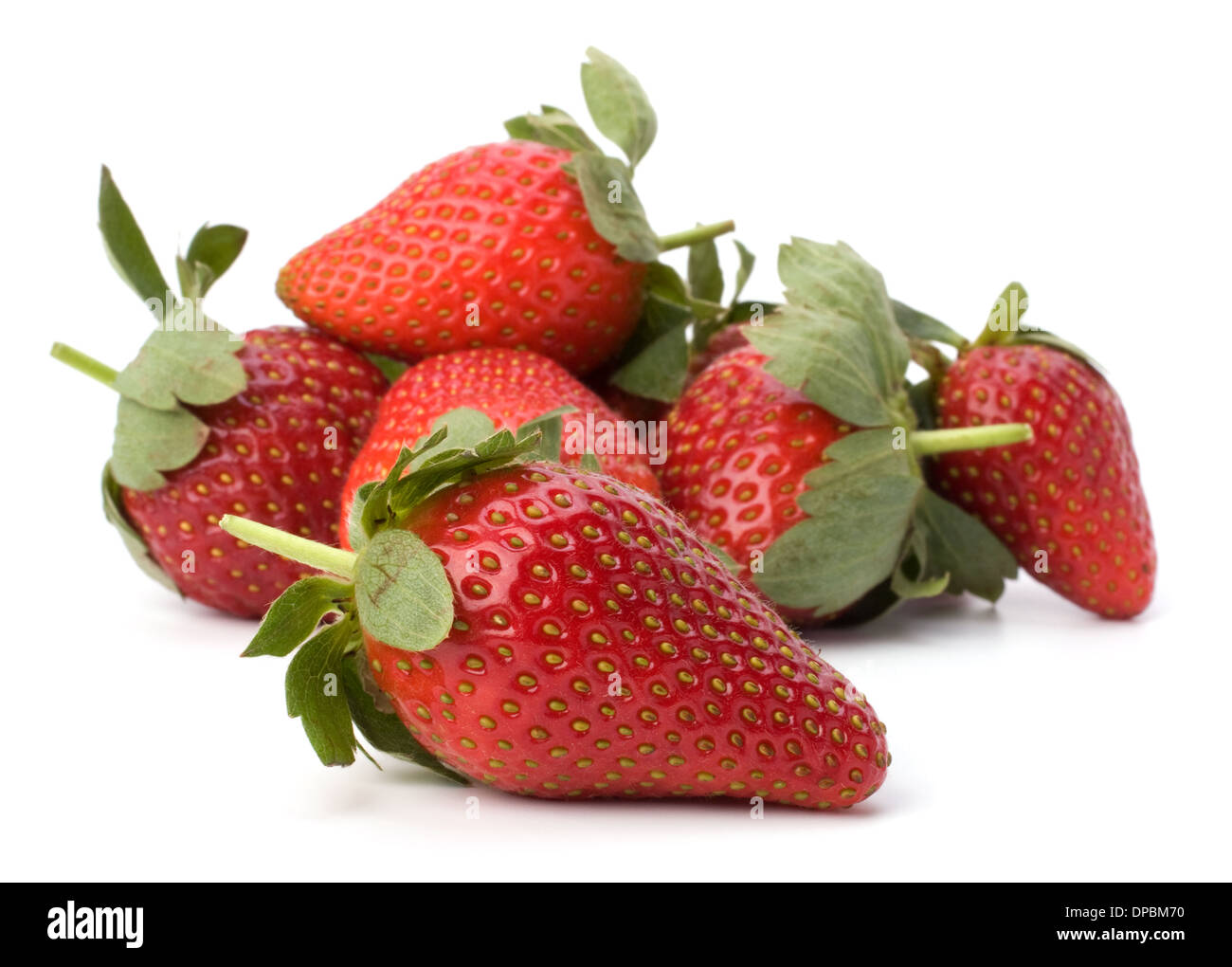 Strawberries isolated on white background Stock Photo - Alamy