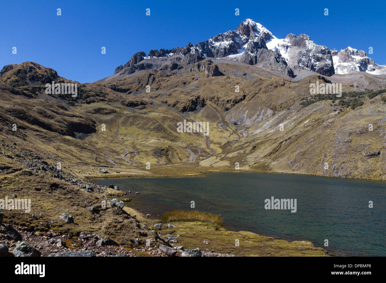 Nevado capacsaya, Peru Stock Photo