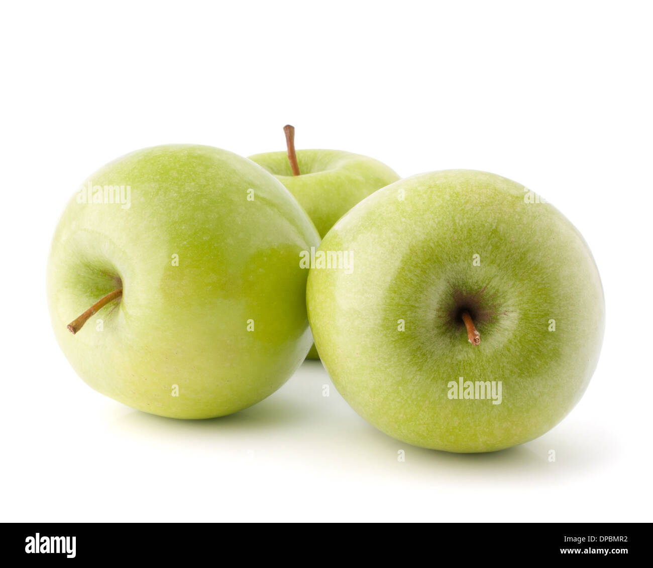 Green apple isolated on white background cutout Stock Photo - Alamy