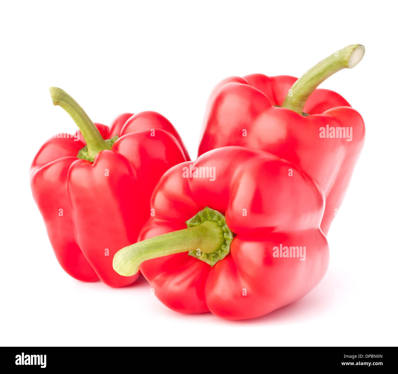 Sweet red pepper isolated on white background cutout Stock Photo - Alamy
