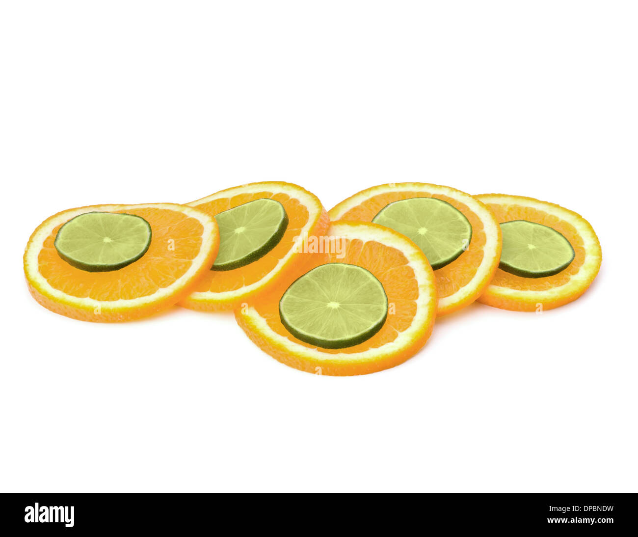 Citrus fruit slices isolated on white background Stock Photo - Alamy
