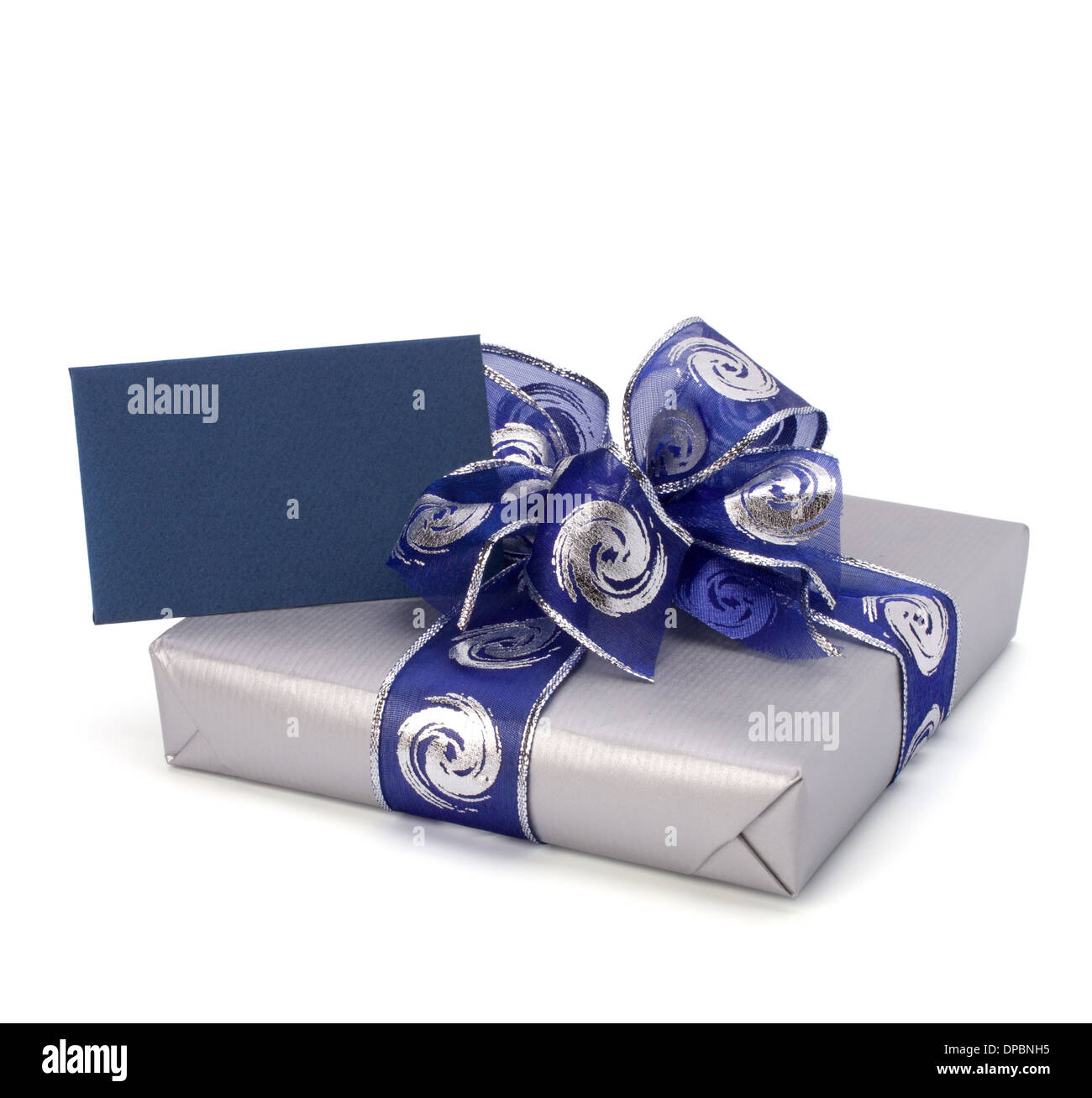 festive gift box isolated on white background Stock Photo - Alamy