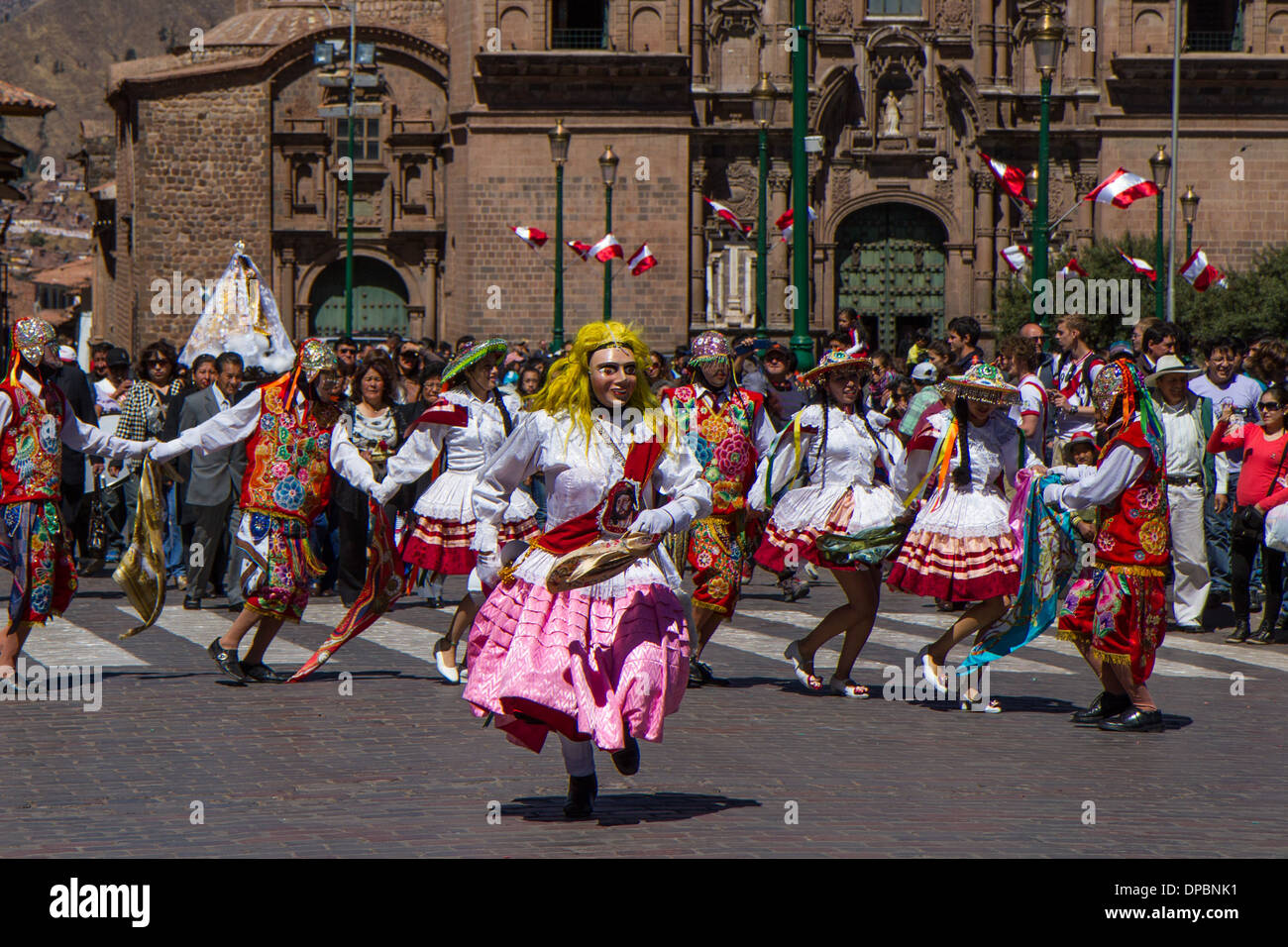Parade at national holiday in Cusco, Peru Stock Photo Alamy