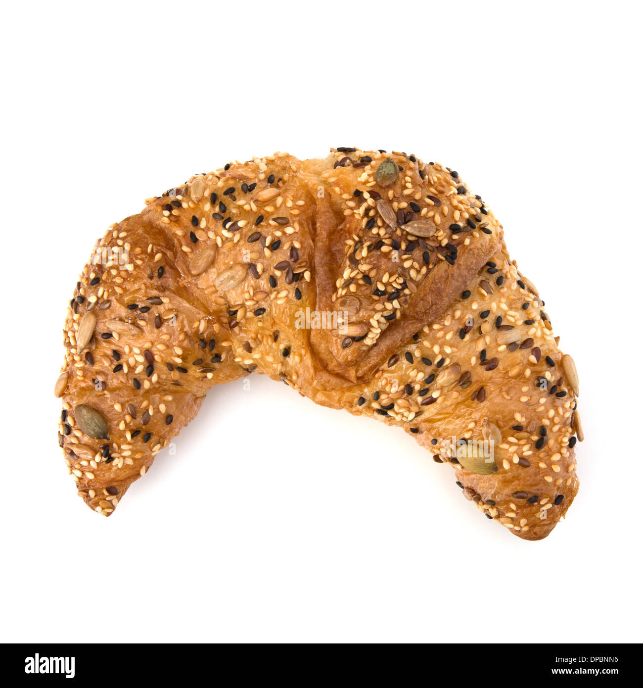 fresh croissant isolated on white background Stock Photo - Alamy