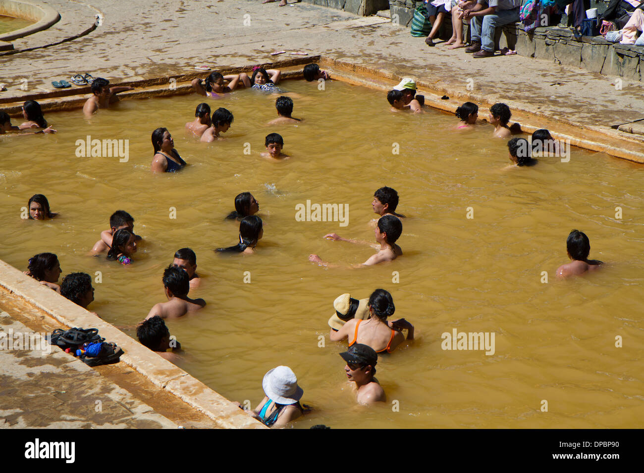 Hot Springs in Lares, Peru Stock Photo