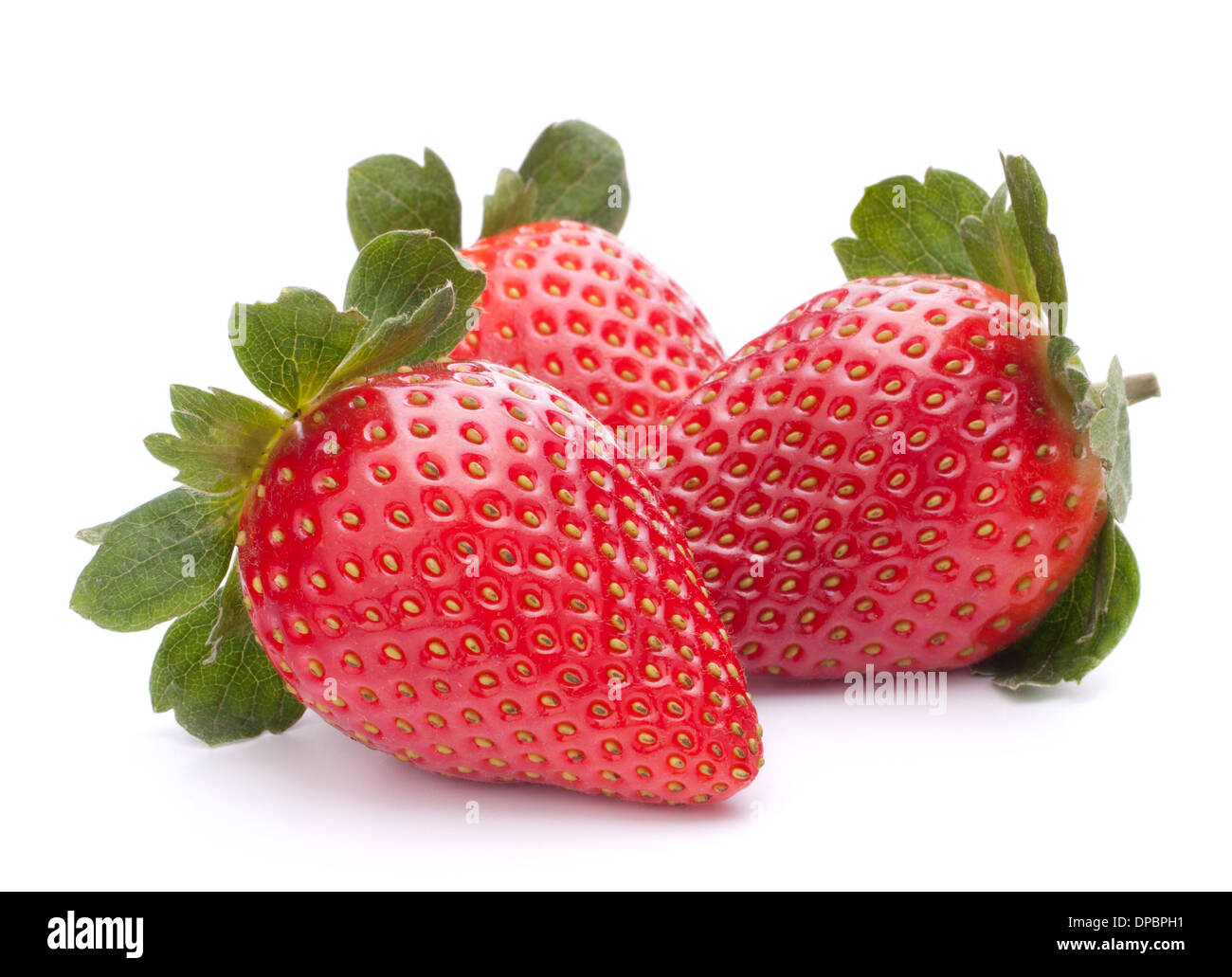 Strawberry isolated on white background cutout Stock Photo - Alamy
