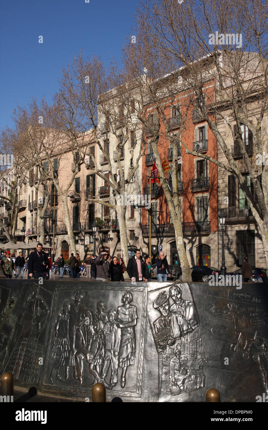 La Rablas, Barcelona, Spain Stock Photo