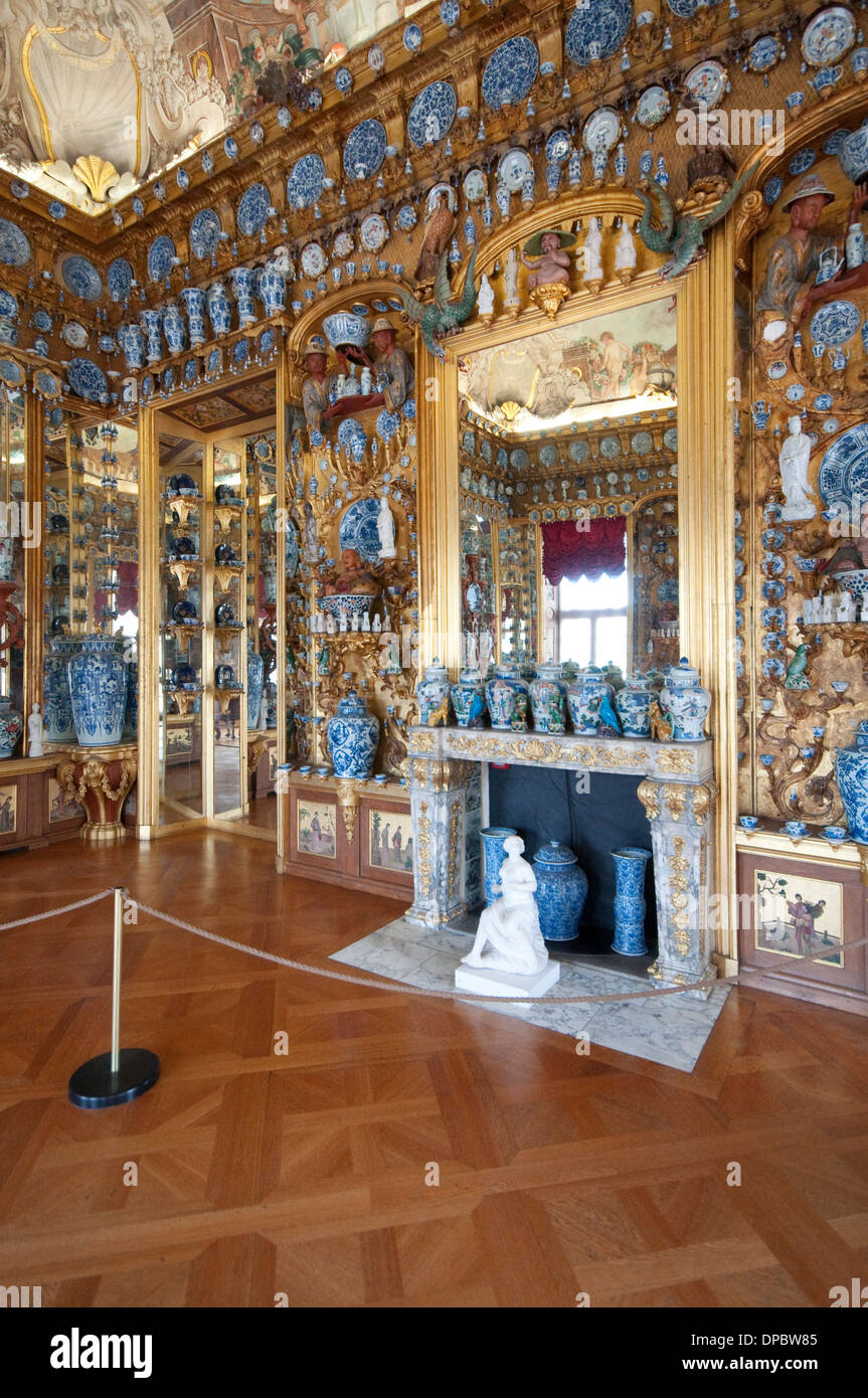 Germany, Berlin, Charlottenburg Castle, Room of Chinese Porcelain Stock Photo