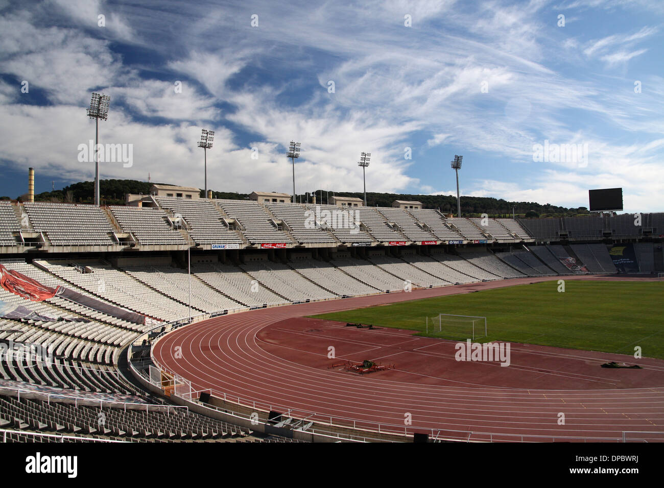 Olympic games stadium in Barcelona year:1992 Stock Photo