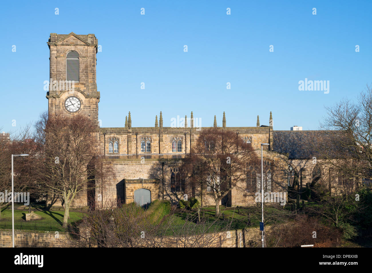 St Mary's church, now Gateshead heritage or visitor centre, north east England UK Stock Photo