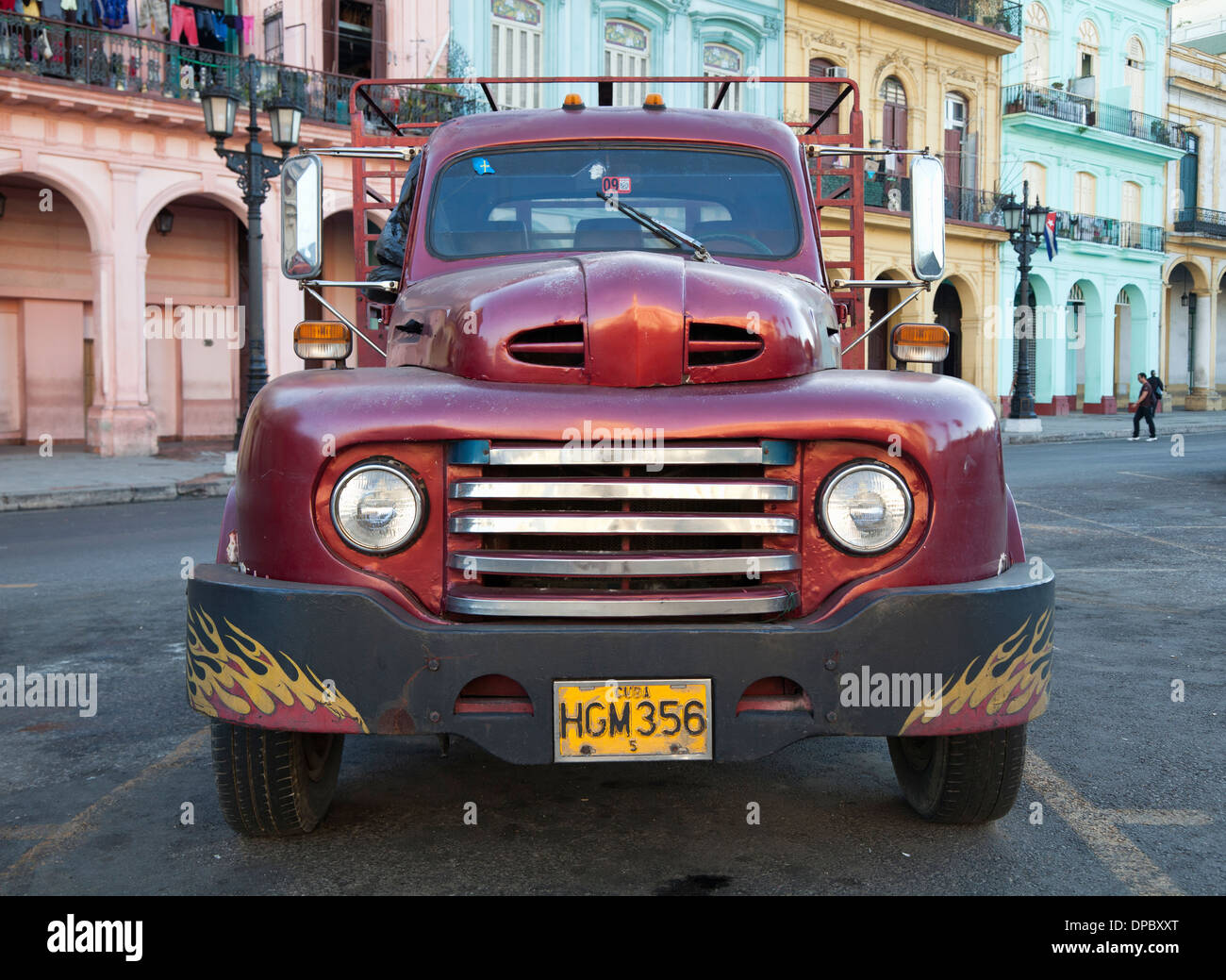 Vintage Ford truck in Havana Cuba Stock Photo Alamy