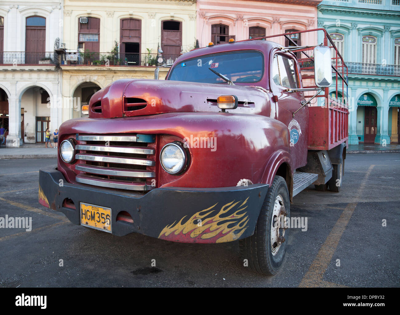Vintage Ford truck in Havana Cuba Stock Photo Alamy